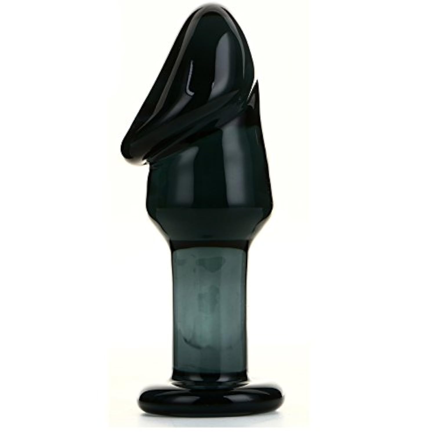 Black Phallic-Shaped Glass Dildo Crystal Pleasure Wand Crystal Penis