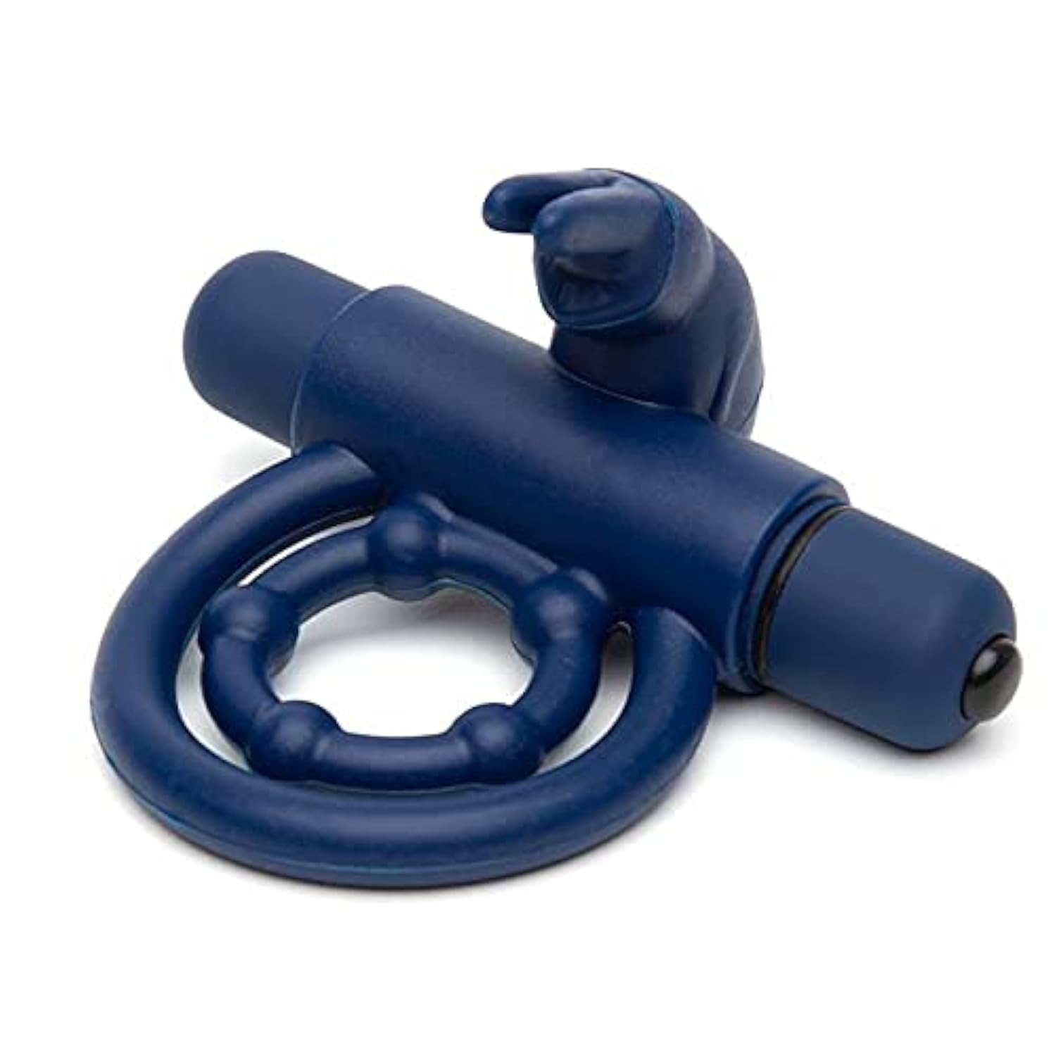 Bionic Bullet Rabbit Vibrating Cock Ring - Stretchy Silicone