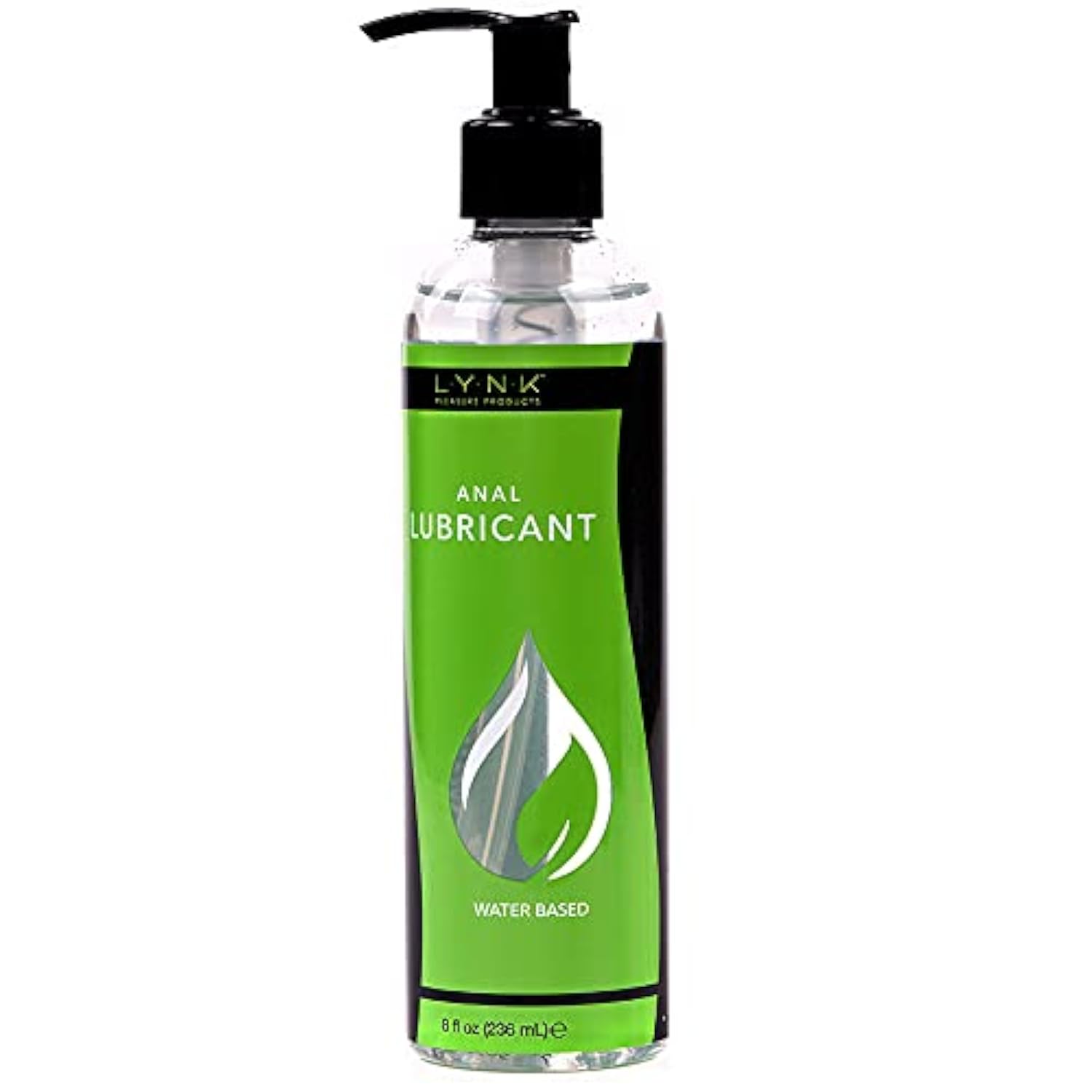 8oz Water-Based Anal Lube - Long-Lasting Odorless Safe for Toys & Condoms