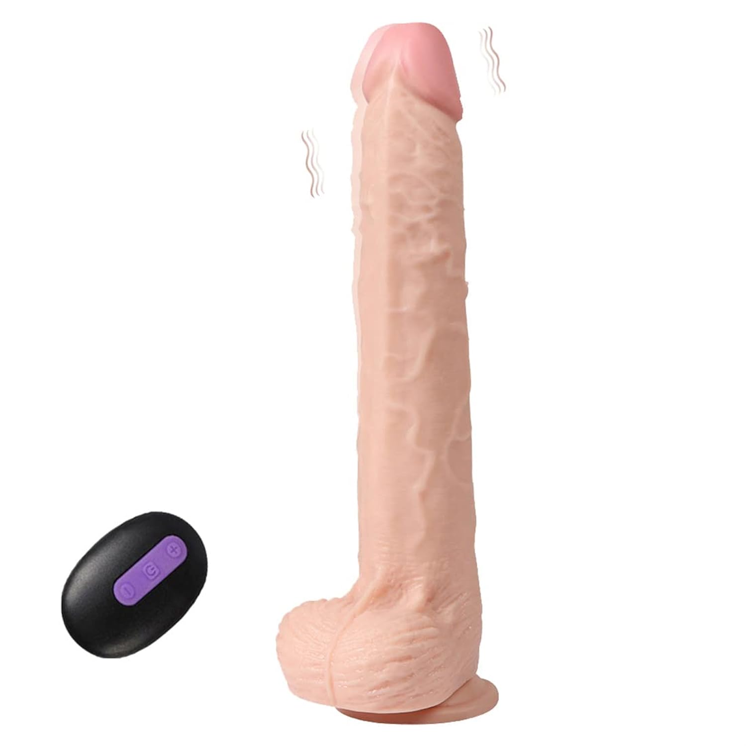 11.6 Inch USB Rechargeable Vibrator, 20 Modes, Large Dildo with Suction Cup