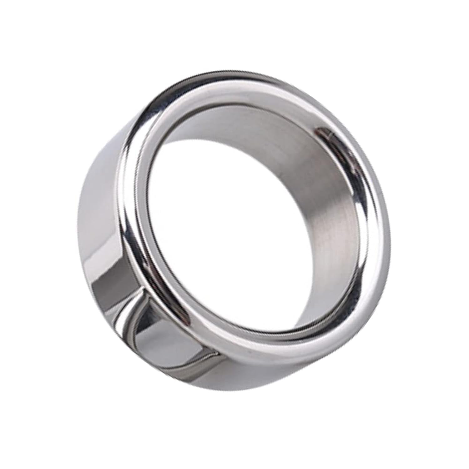 Stainless Steel Cock Ring Male Delaying Ejaculation Penis Ring, 1.18''