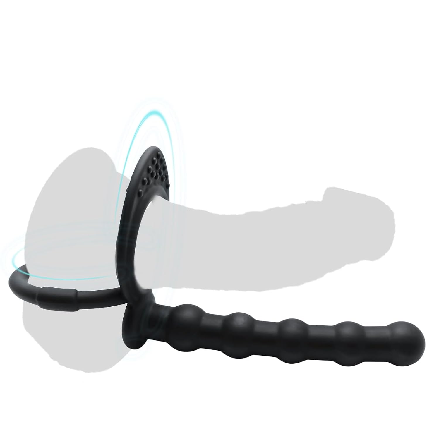 Silicone Anal Plug With Penis Ring,Anal Beads With Cock Ring,Anal Sex