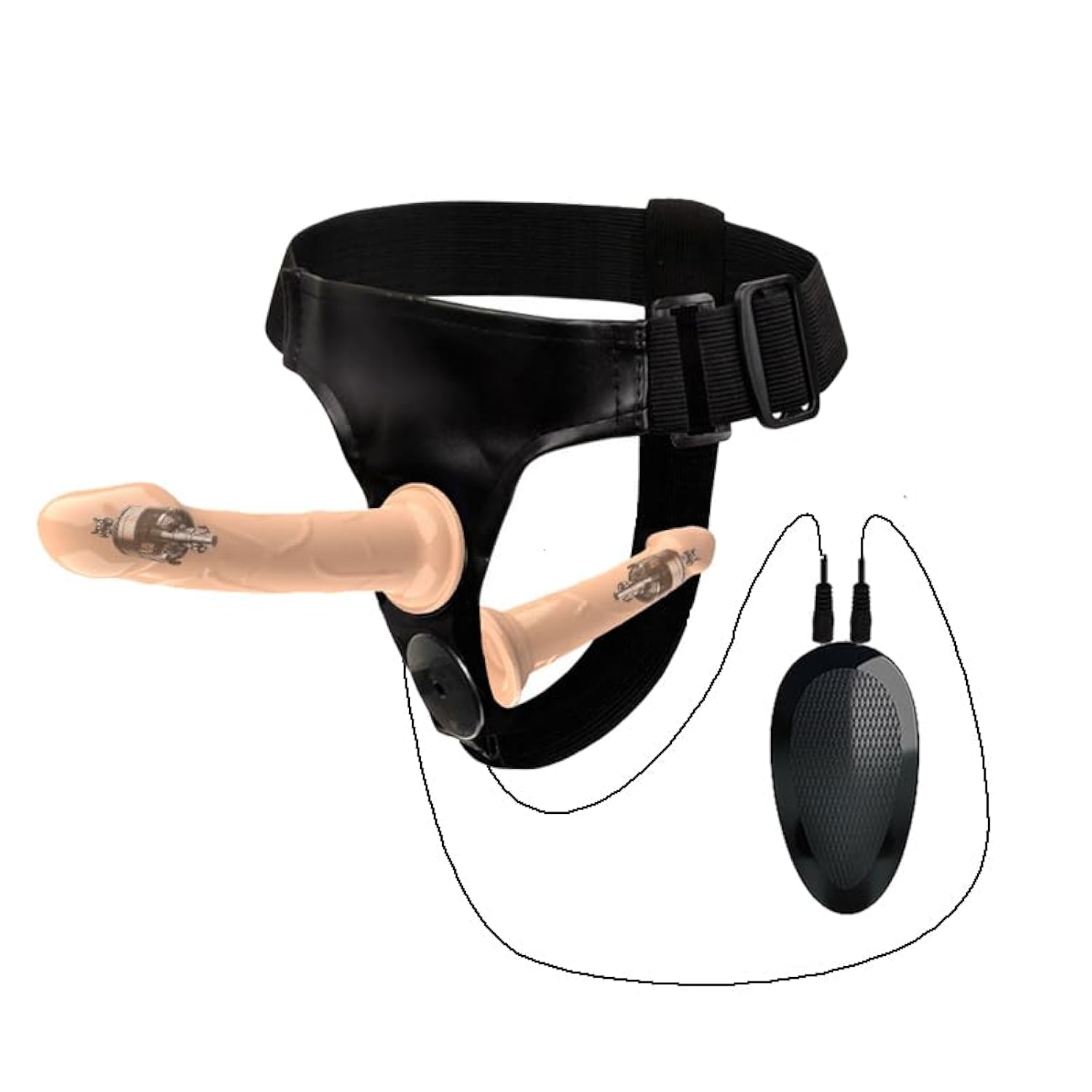 Vibrating Harness Strap-On Dildos 10 Vibration Modes Butt Plug G-Spot