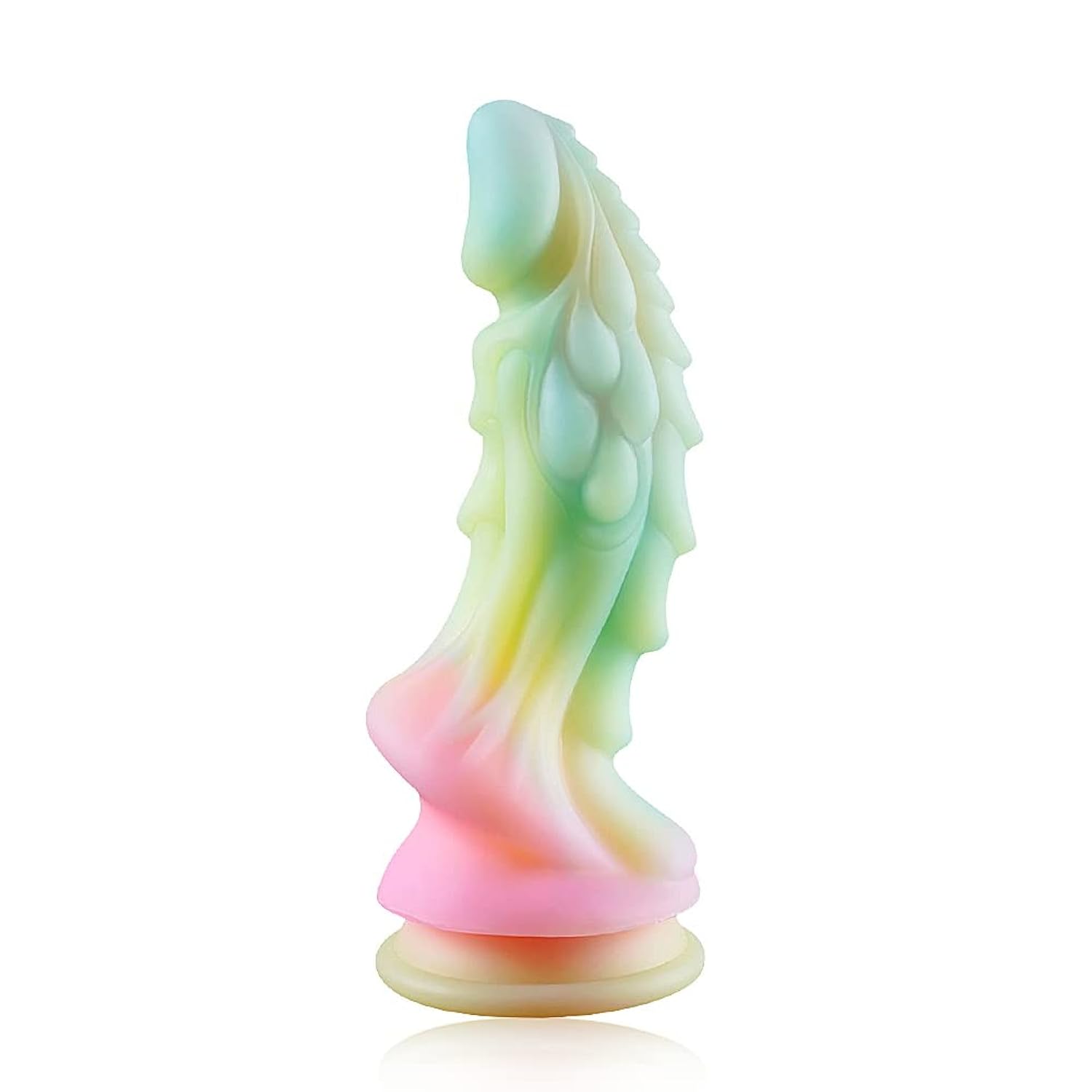 Liquid Silicone Realistic Dildo, Gradient Color Penis For Vaginal Anal