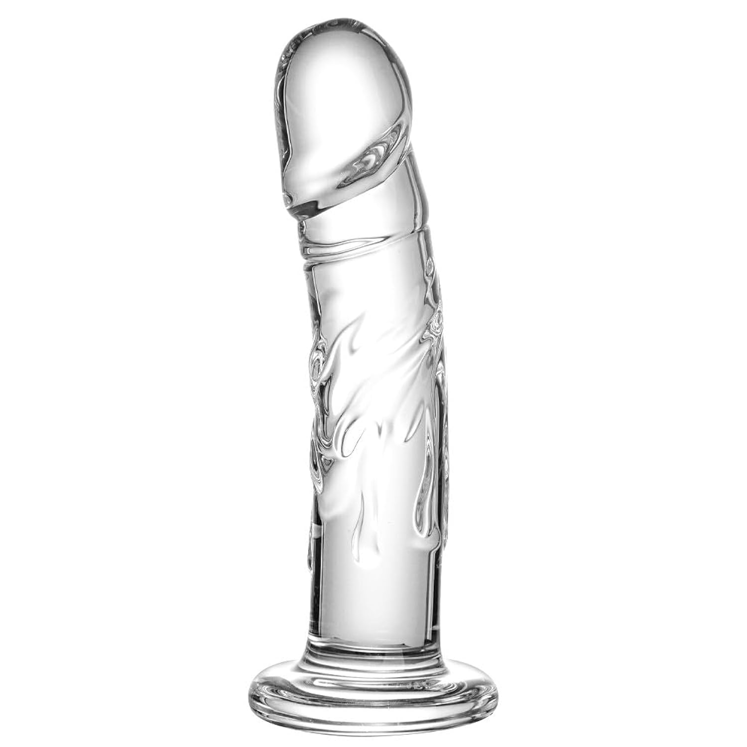 7 Inch Small Realistic Glass Dildo, A Lifelike Beginner'S Sex Toy