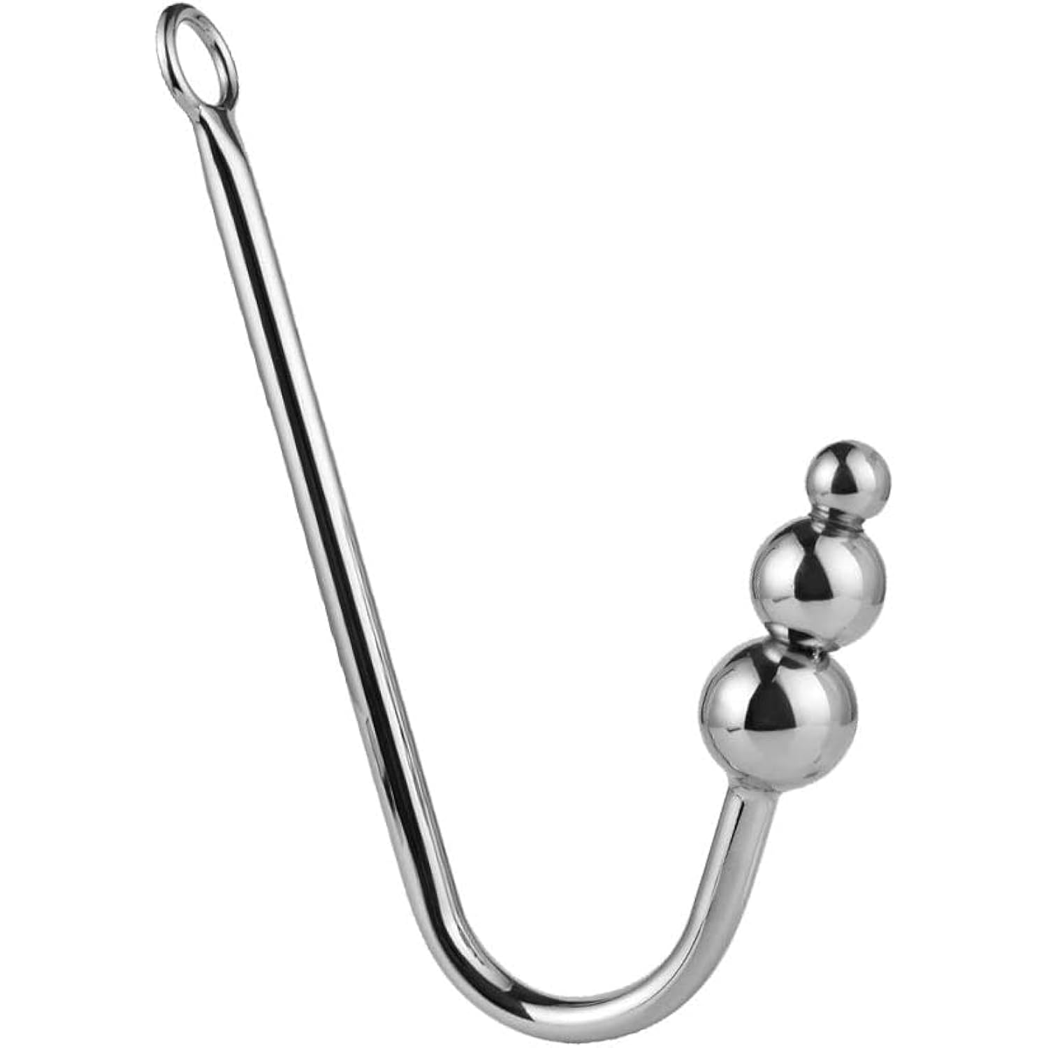 Anal Plug, Anal Hook With 3 Balls Metal Anal Dilator Kit, Butt Plug