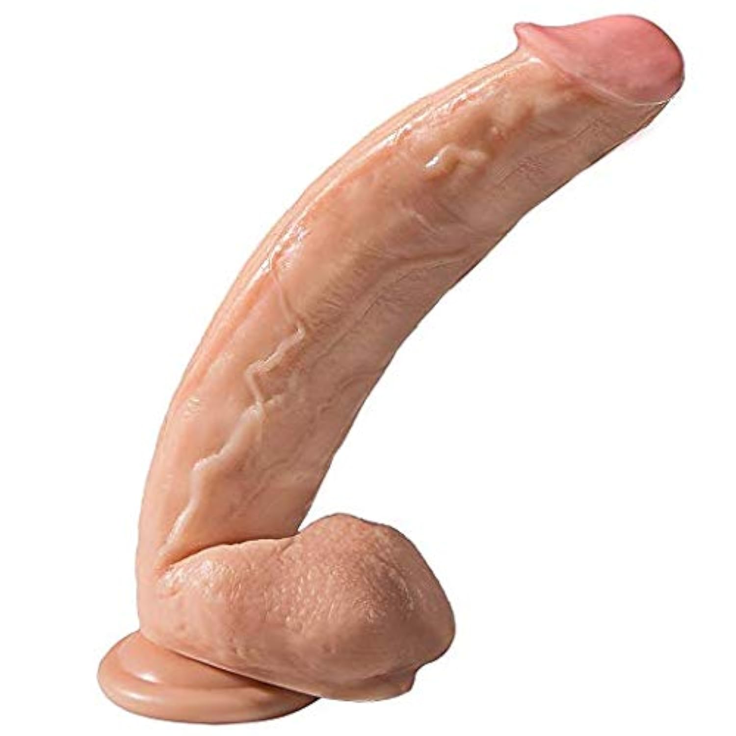 Realistic Dildo, 12 Inch Silicone Huge Penis Handsfree