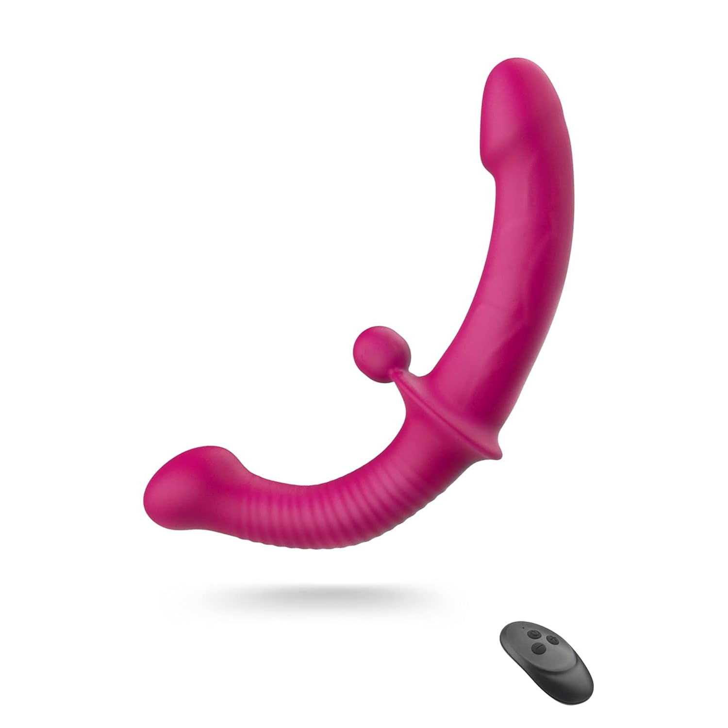 Double-Ended Dildo with Ball - 10 Vibration Modes, Adult Massager