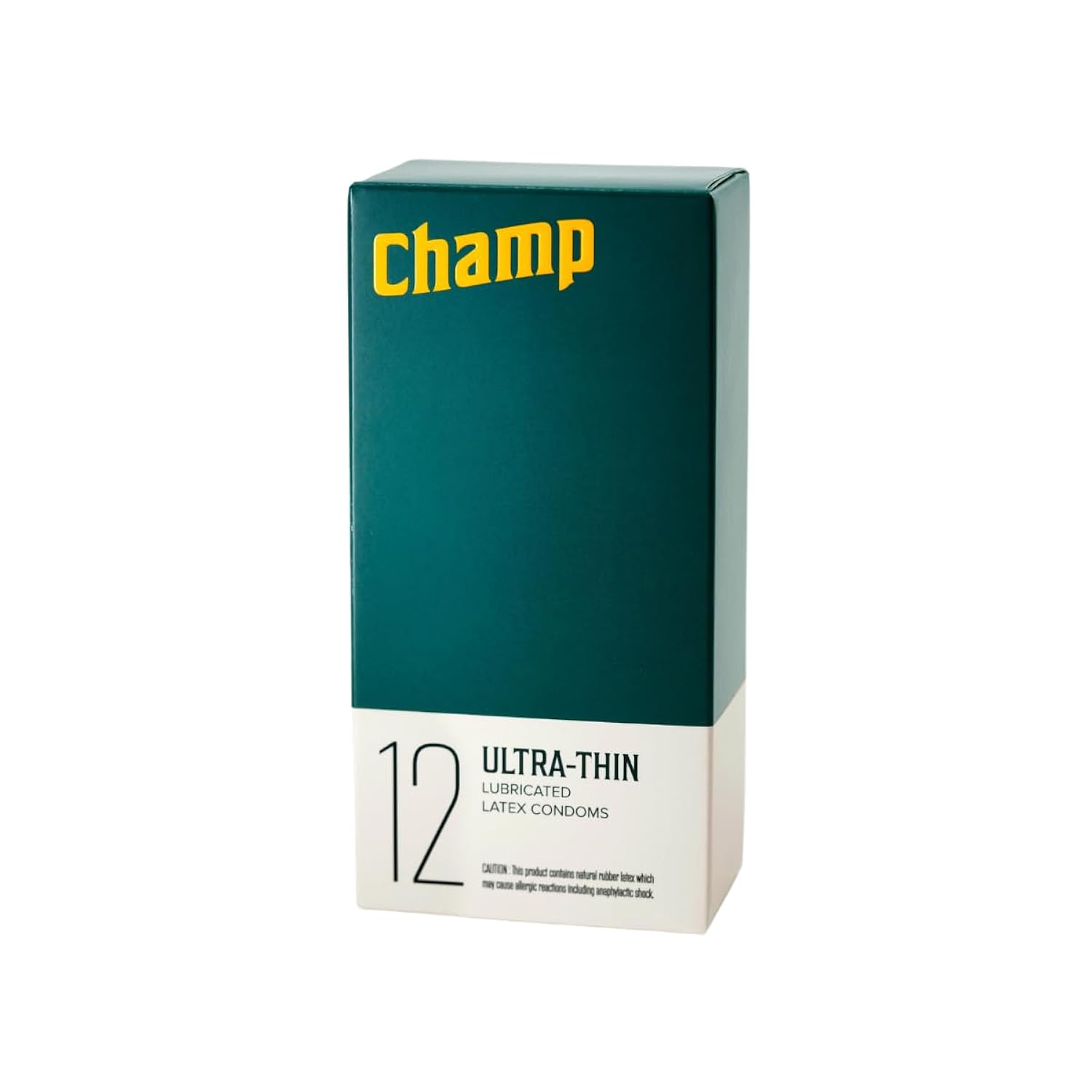 Ultra-Thin Lubricated Latex Condoms - 100% Natural, Fragrance-Free, 12 Count