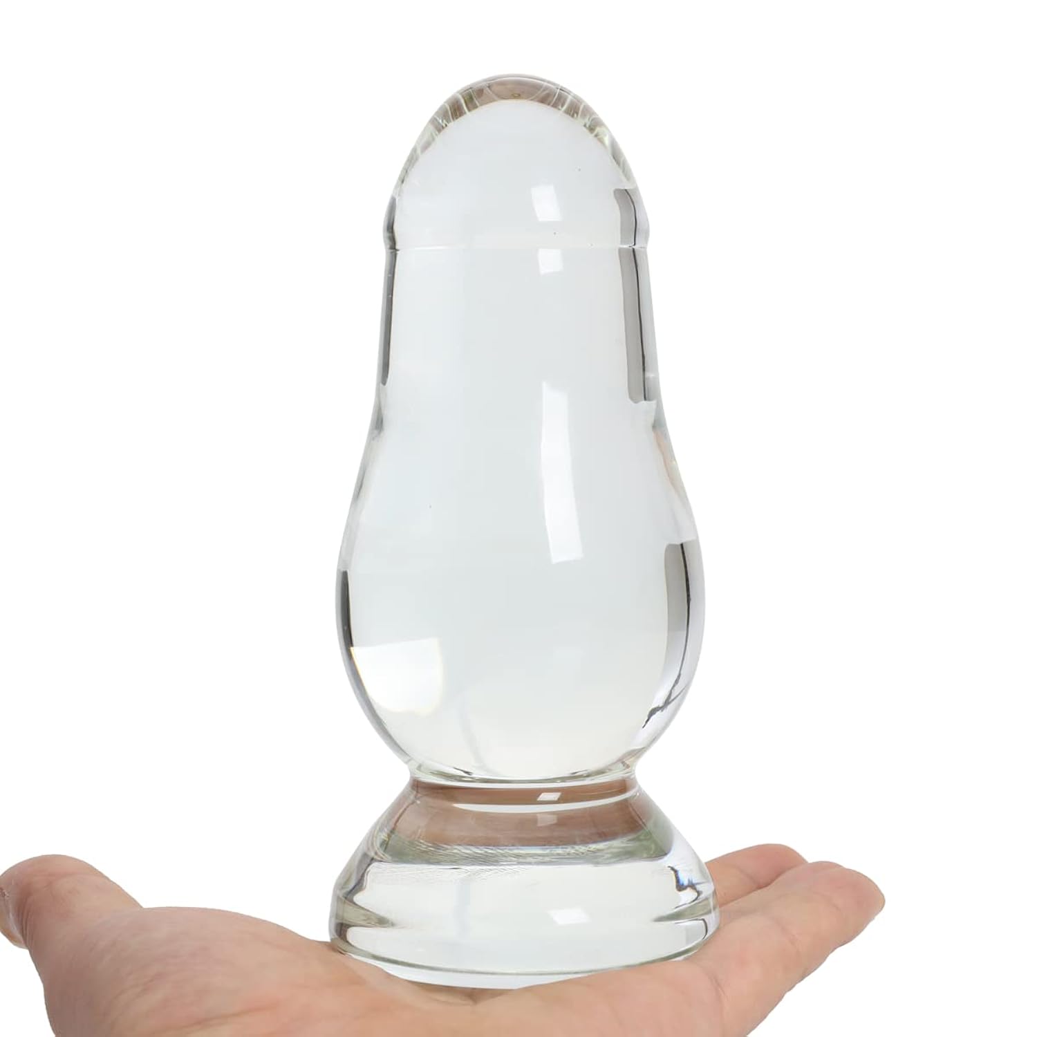 Large Rocket Glass Anal Dildo Big Crystal Butt Plug Anal Trainer Butt