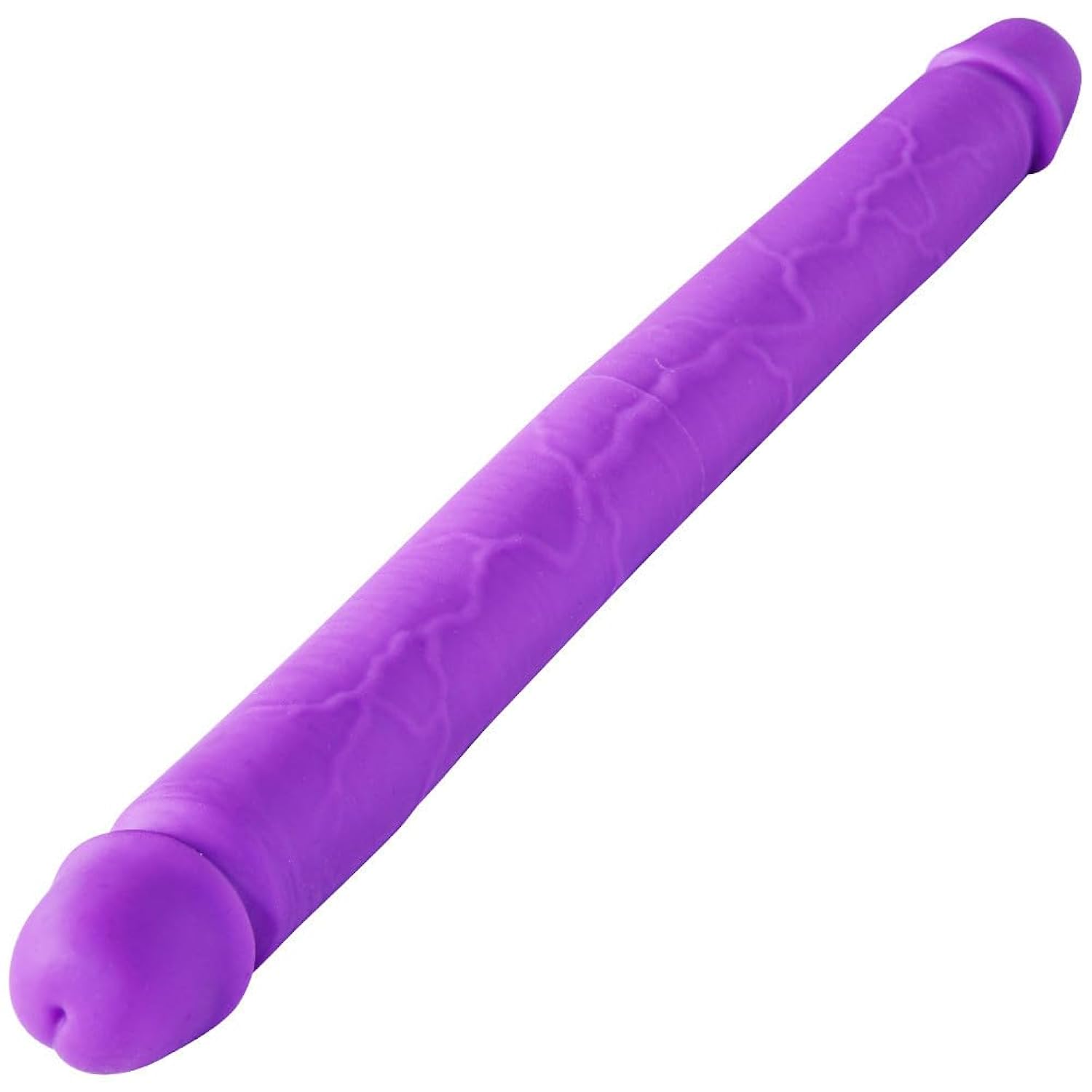Fantasy Purple Double-Ended Dildo 15.3 * 1.3" Big Realistic Silicone