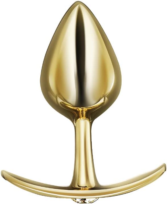 Metal Diamond Anal Plug: Adult SM Toy for Beginner and Advanced Players, Large