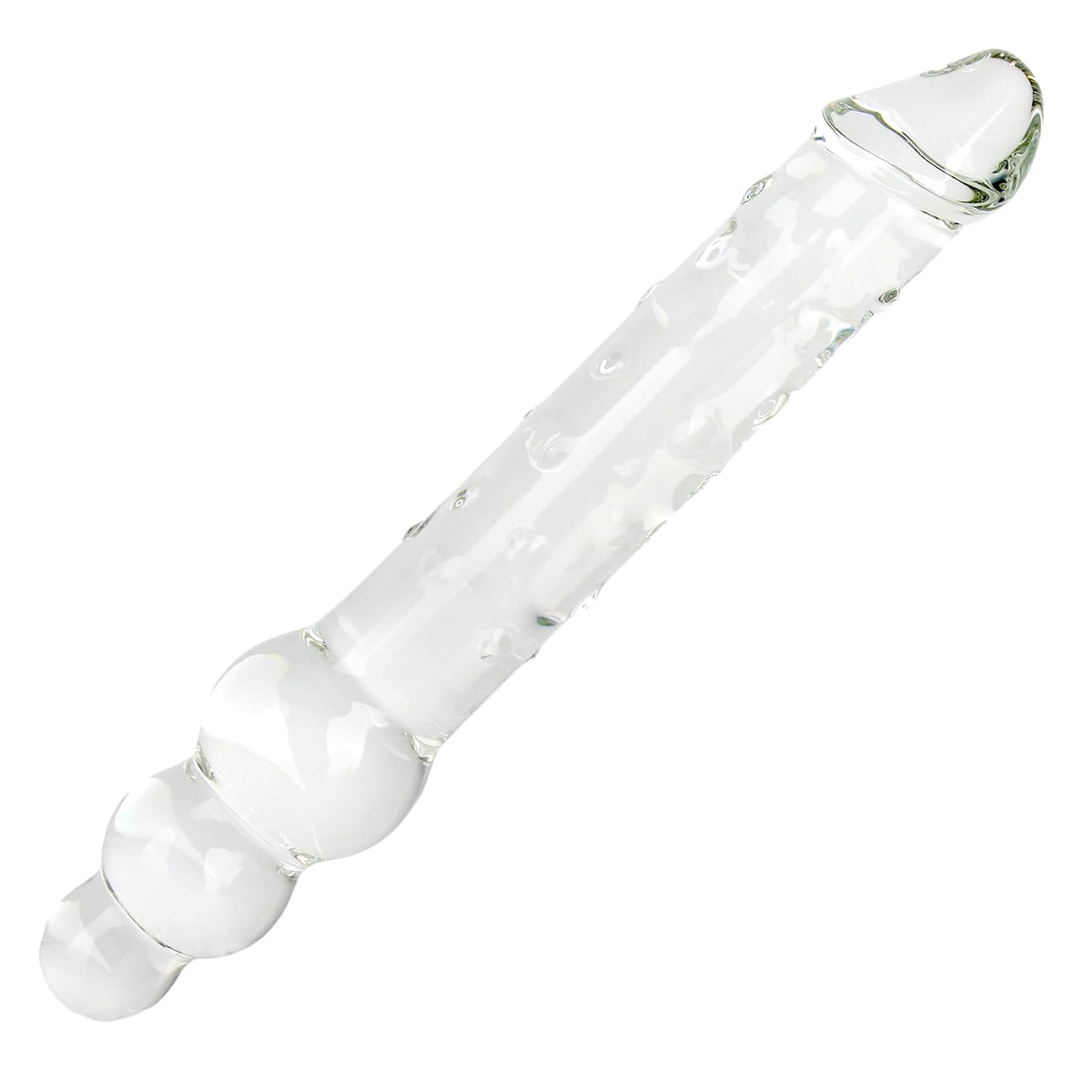 11 Inch Double Ended Dildo, Crystal Glass Double Dong Pleasure