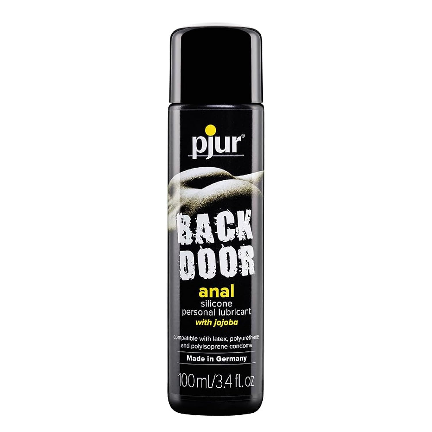 Back Door Silicone-Based Lubricant, 3.4oz, for Men, Women & Couples