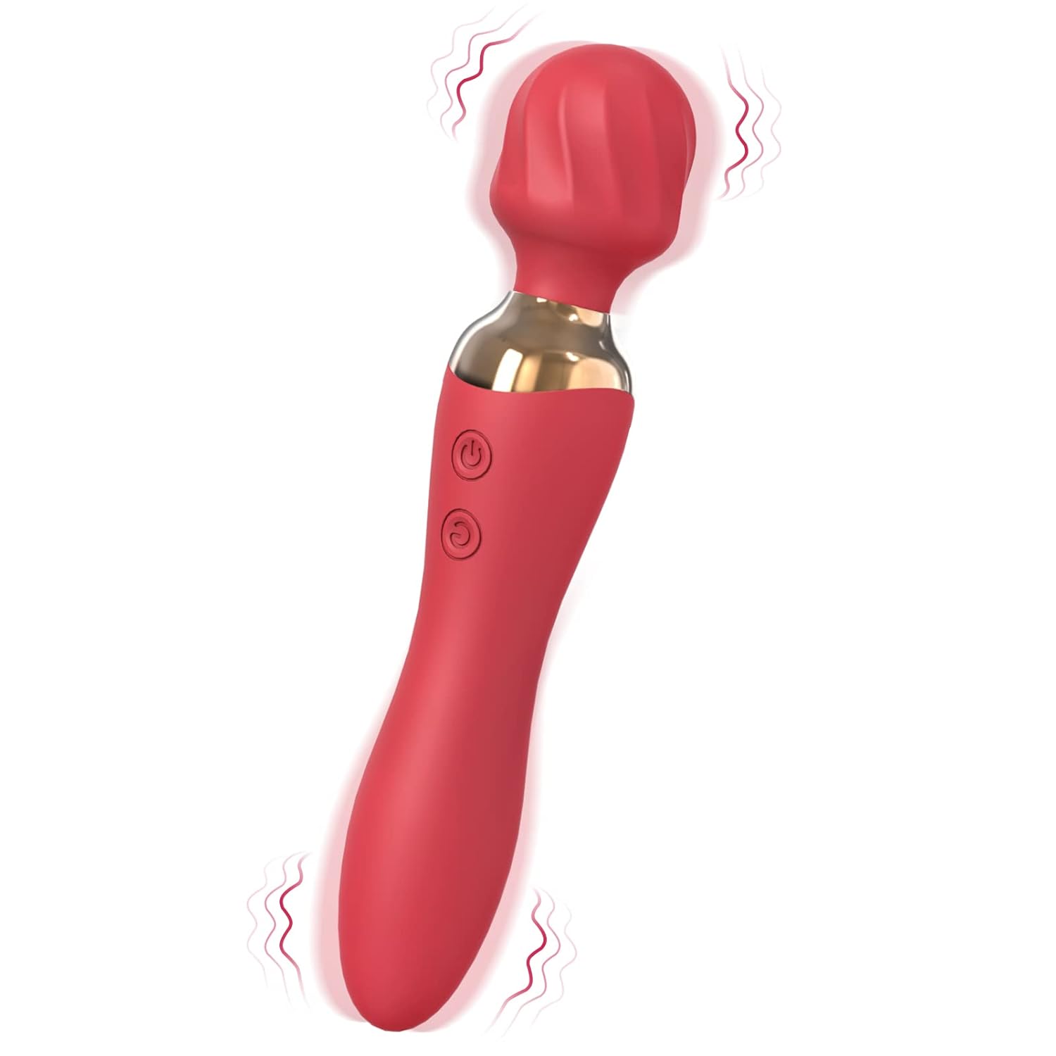 Rechargeable 2-in-1 Wand Massager for Clit & G-Spot - 12 Vibration Modes