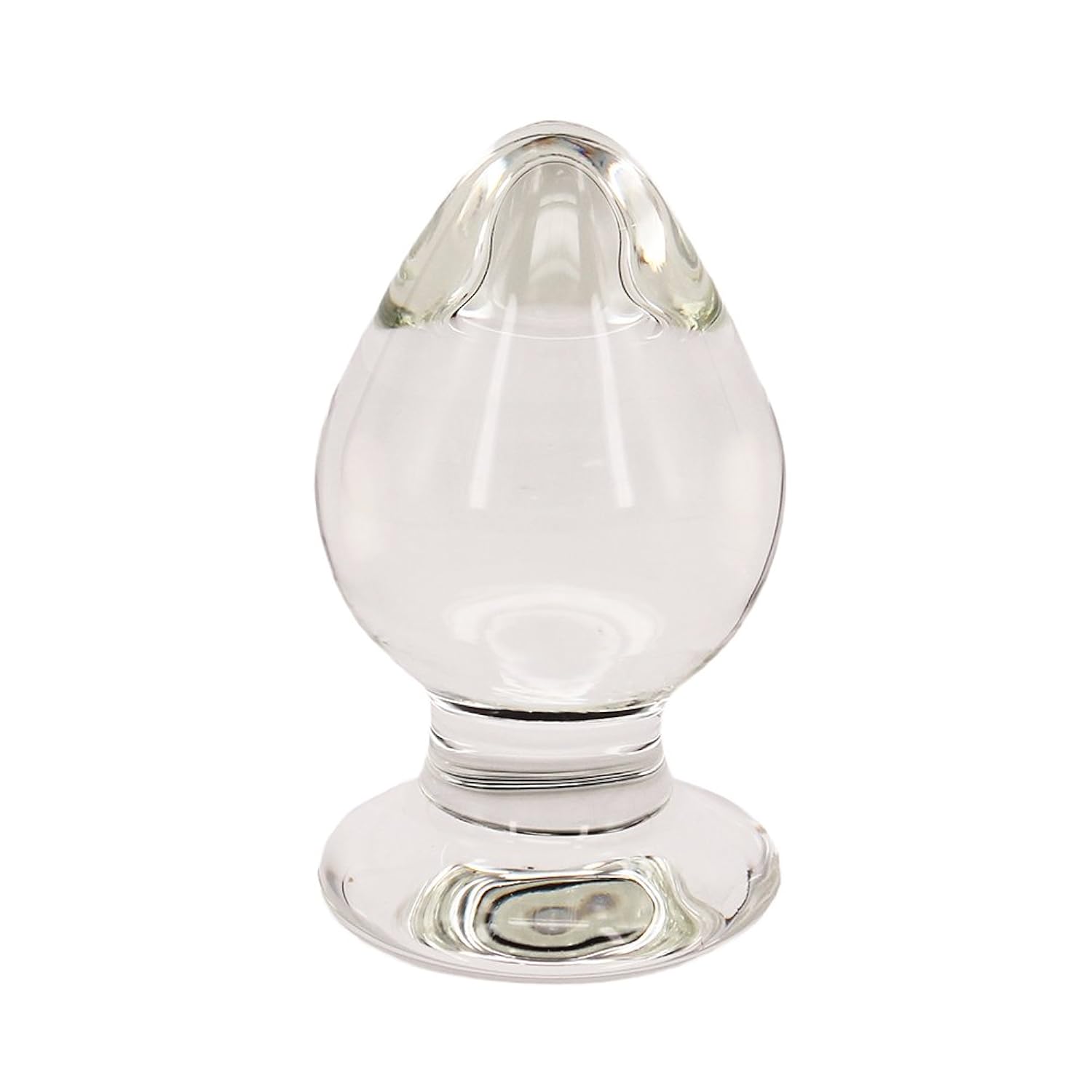 Huge Glass Butt Plug, G-Spot Crystal Anal Plug Trainer Sex Toy (Large)