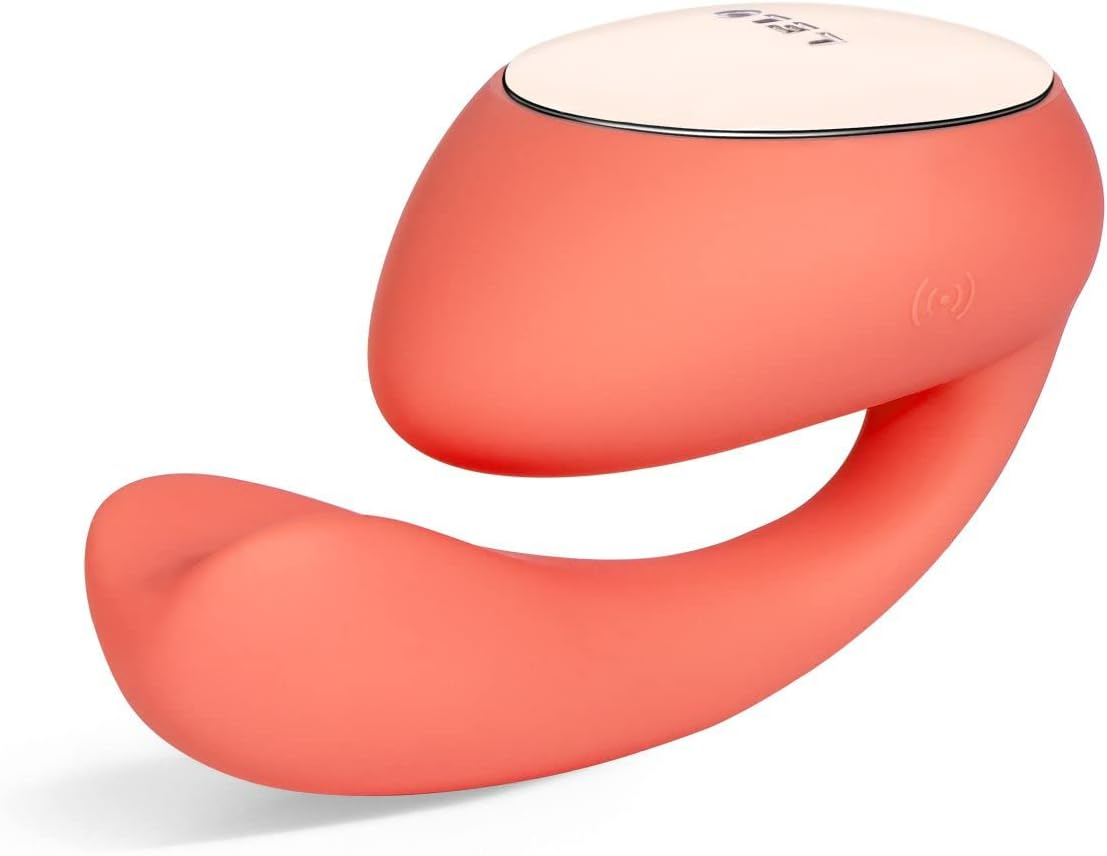 Wave Dual App-Controlled Vibe for Couples: 2 Powerful Motors, 10 Vibration Settings, Vibrator for Women - Coral Red