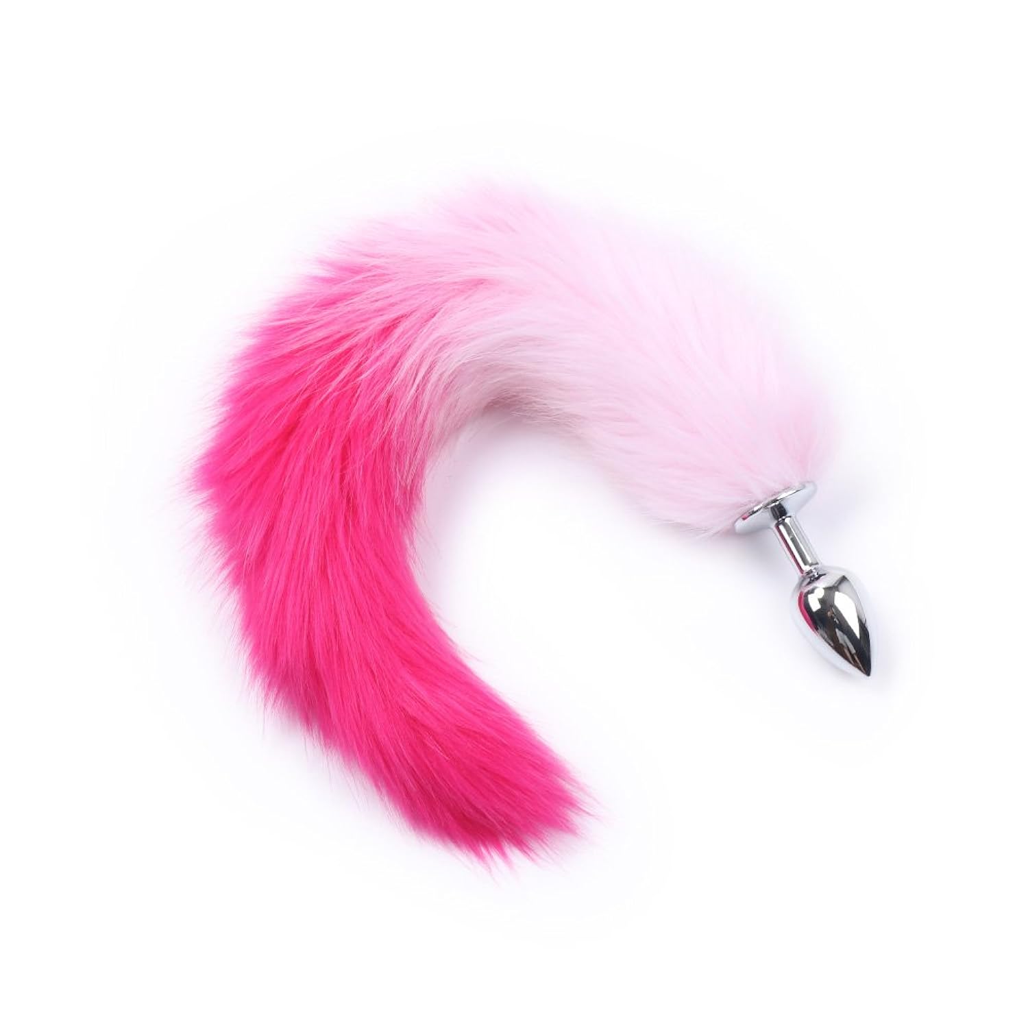 Fox Tail Anal Plug - Gradient Pink for Couples, Cosplay & SM Role Play