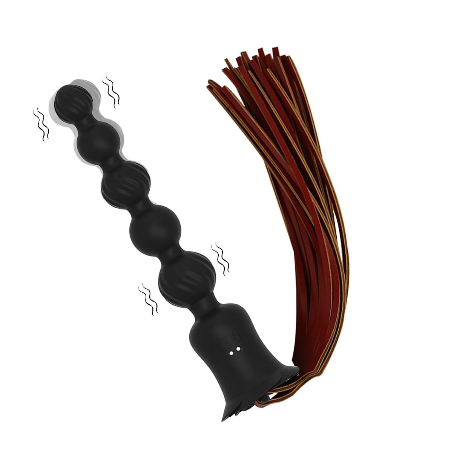 Rose Sex Toys Anal Vibrator,Adult Anal Sex Toy With Pu Whip,G-Spot