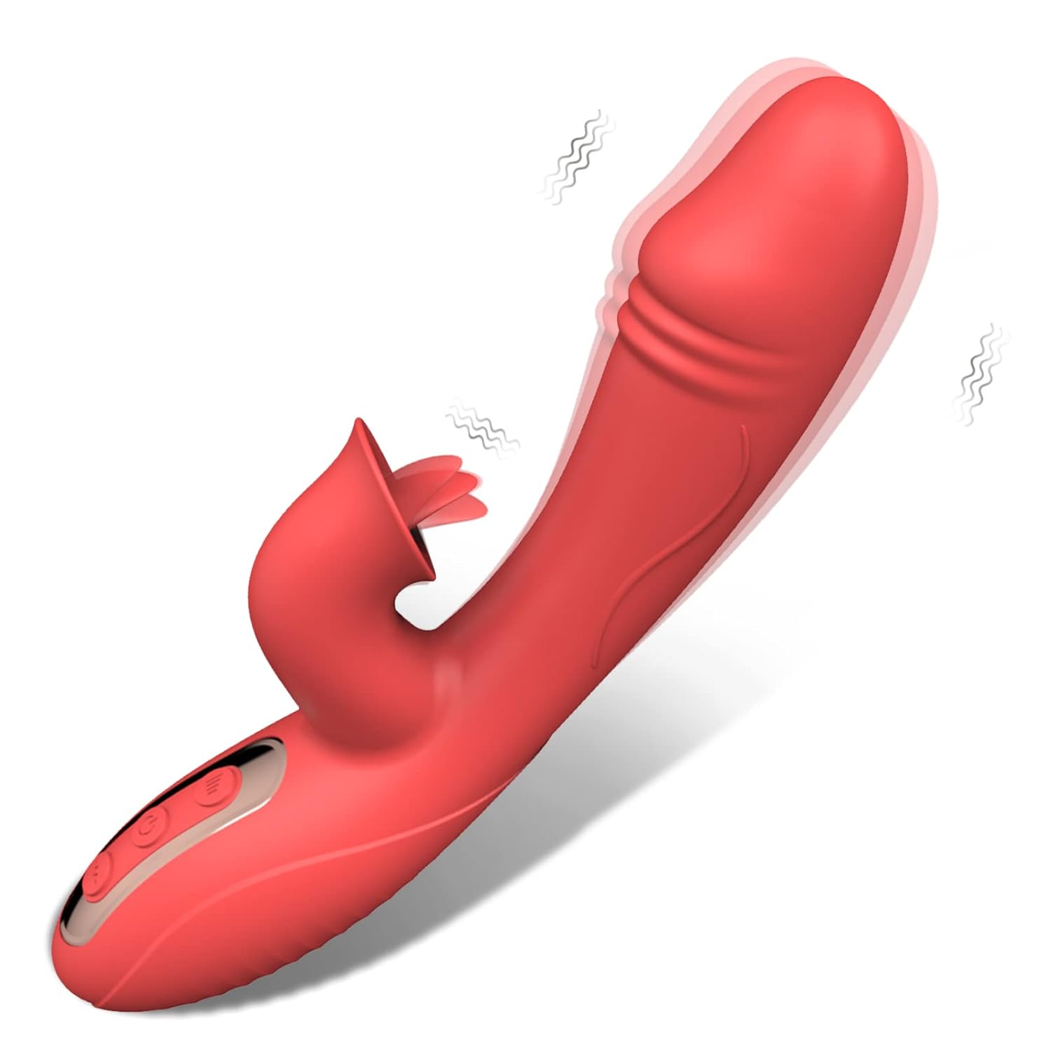 Clitoral G-Spot Vibrator Tongue Licking Toy For Women Pleasure