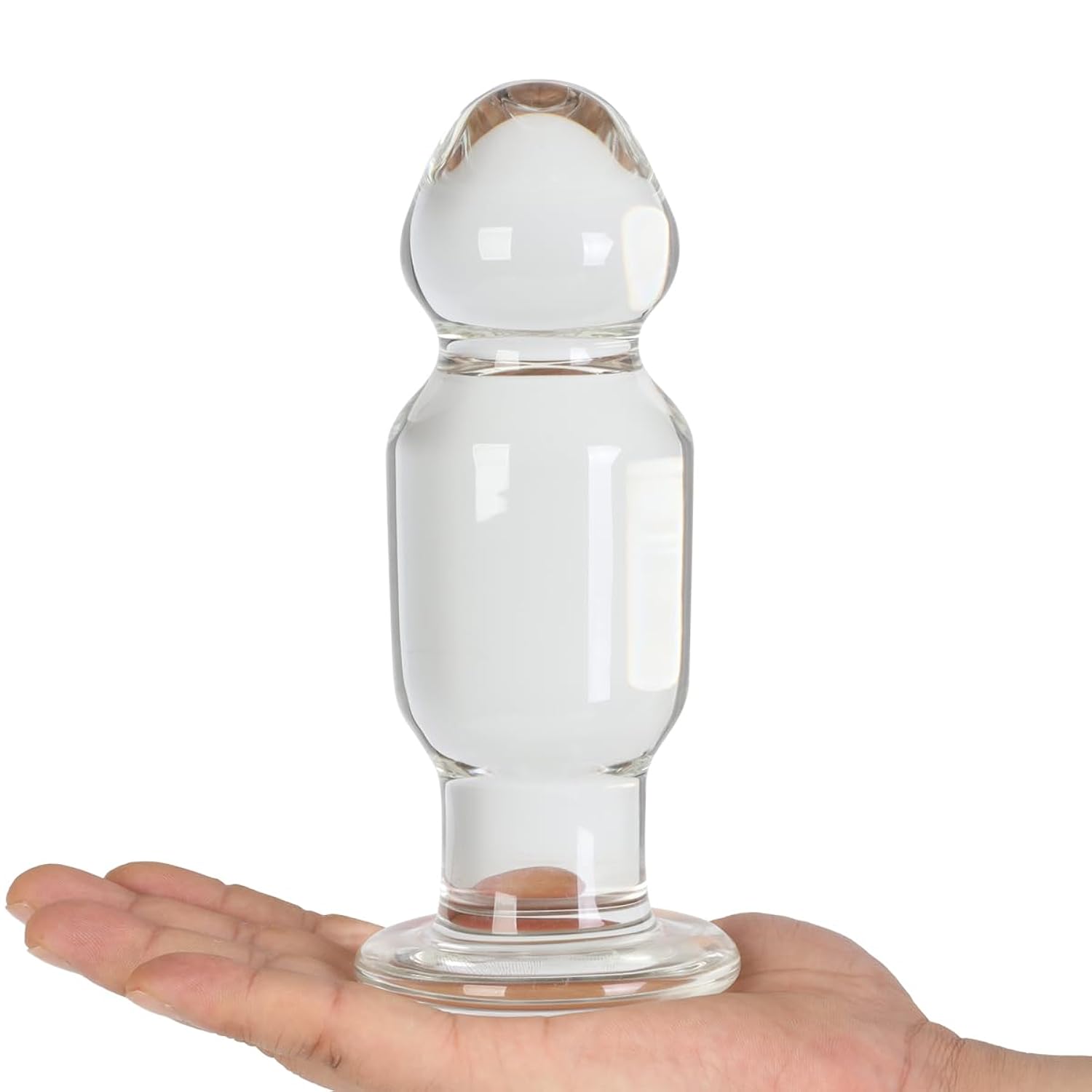 6.7" Large Glass Anal Plug Trainer Big Crystal Butt Plug Stimulator