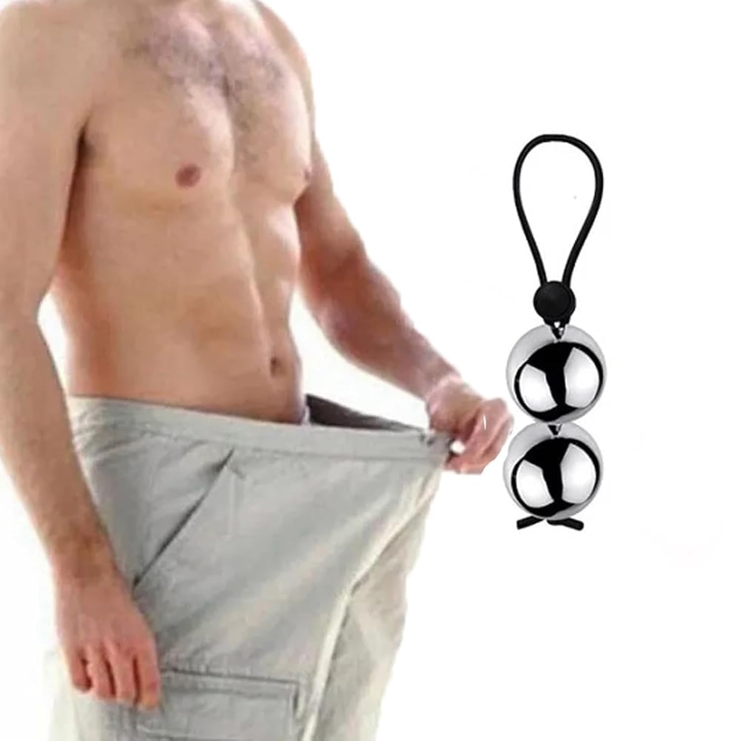 New Metal Ball Cock Ring Penis Overheavy(0.8Lb) Weight Hanger