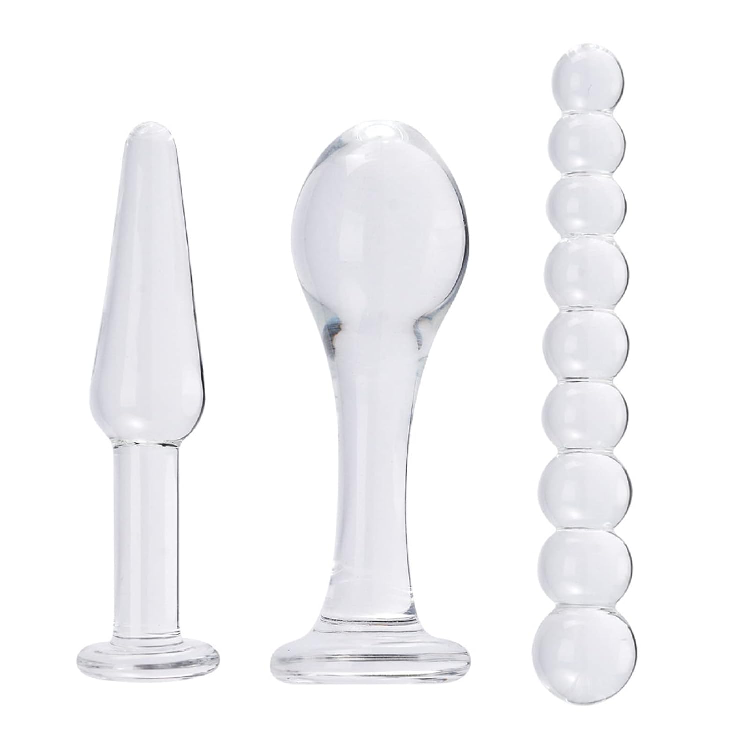 Sm Anal Plug Training Kit Glass Beaded Anal Plug For Adult Bullet Head