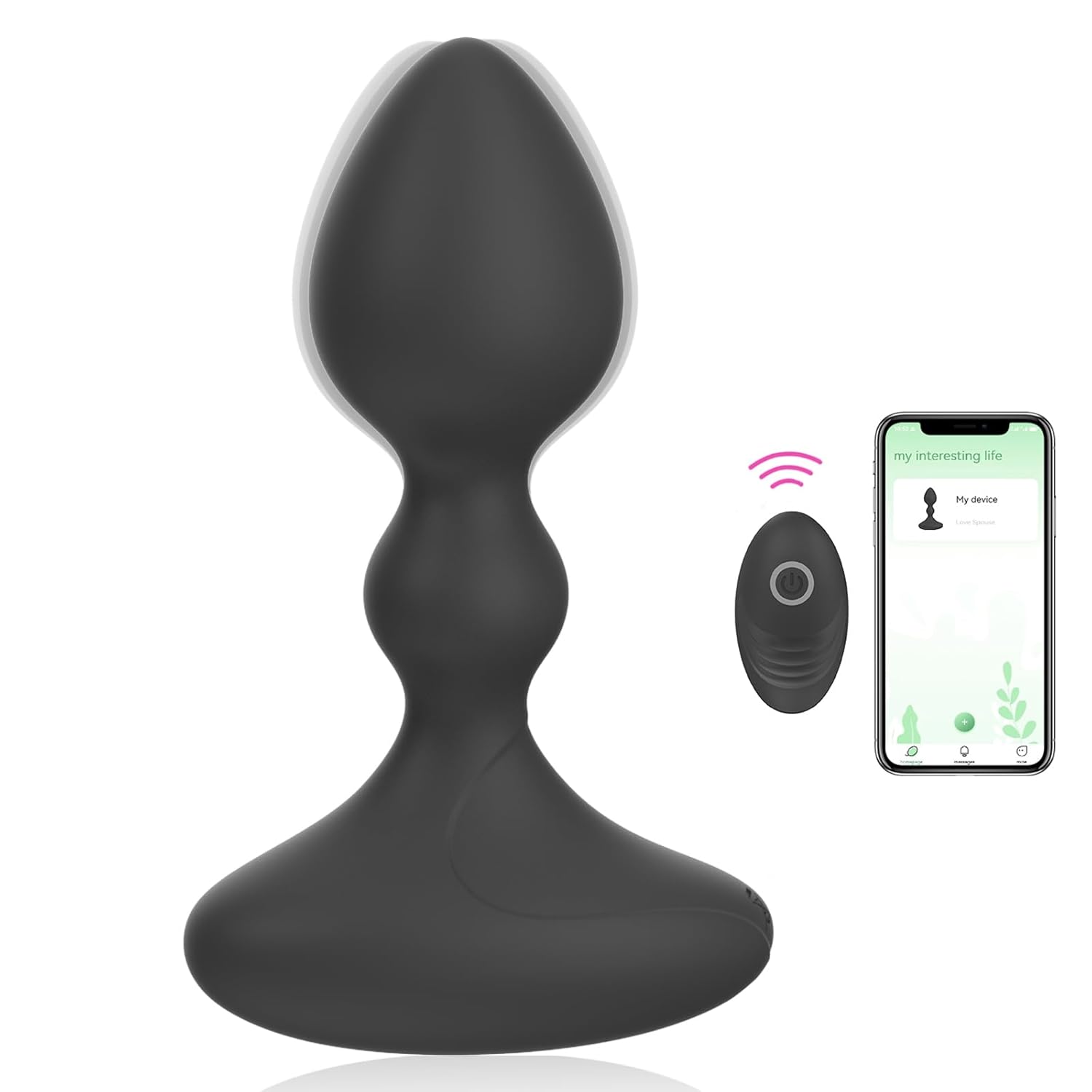 Anal Plug Vibrator With Remote Control&App,Sex Toys For Men Women