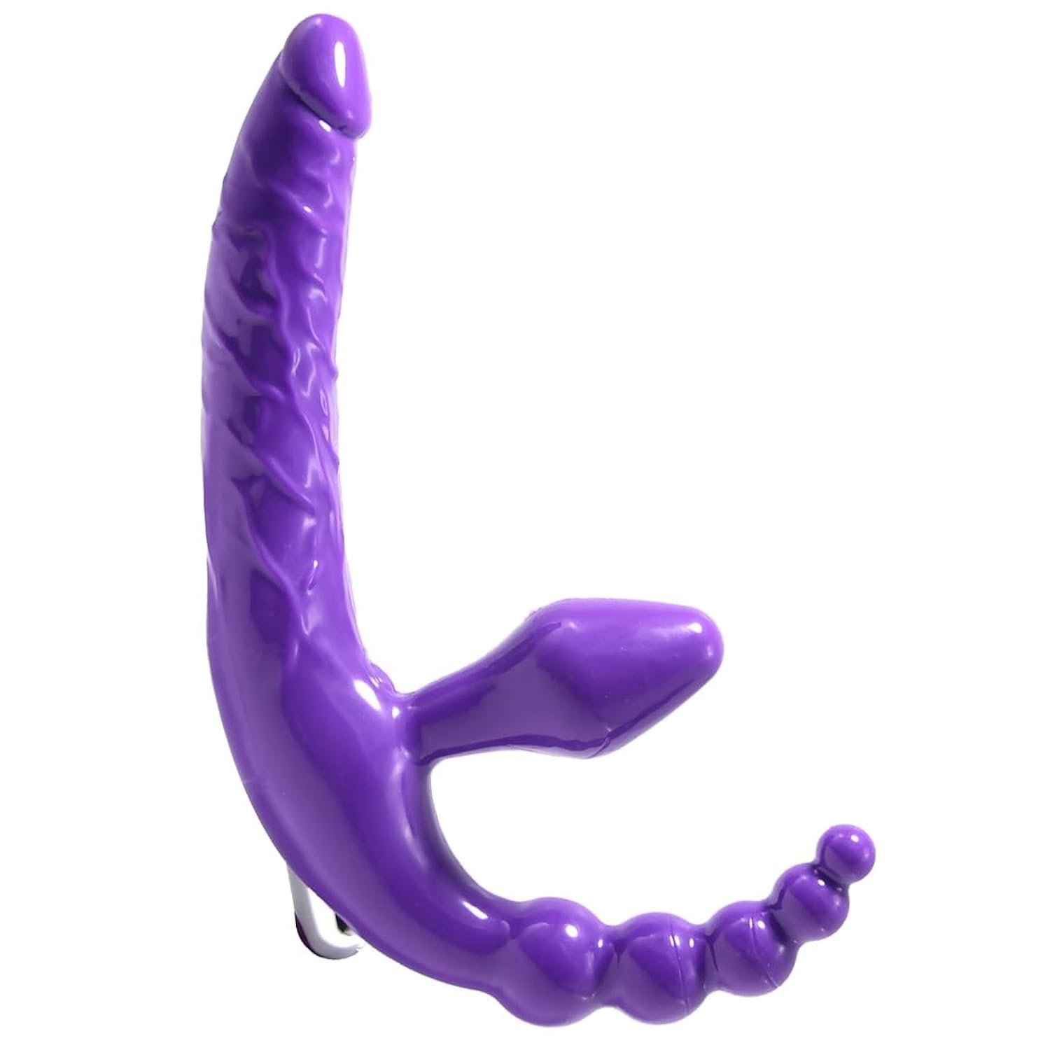 Double-Ended Strapless Strap-On - Thrusting Dildo With Flexible