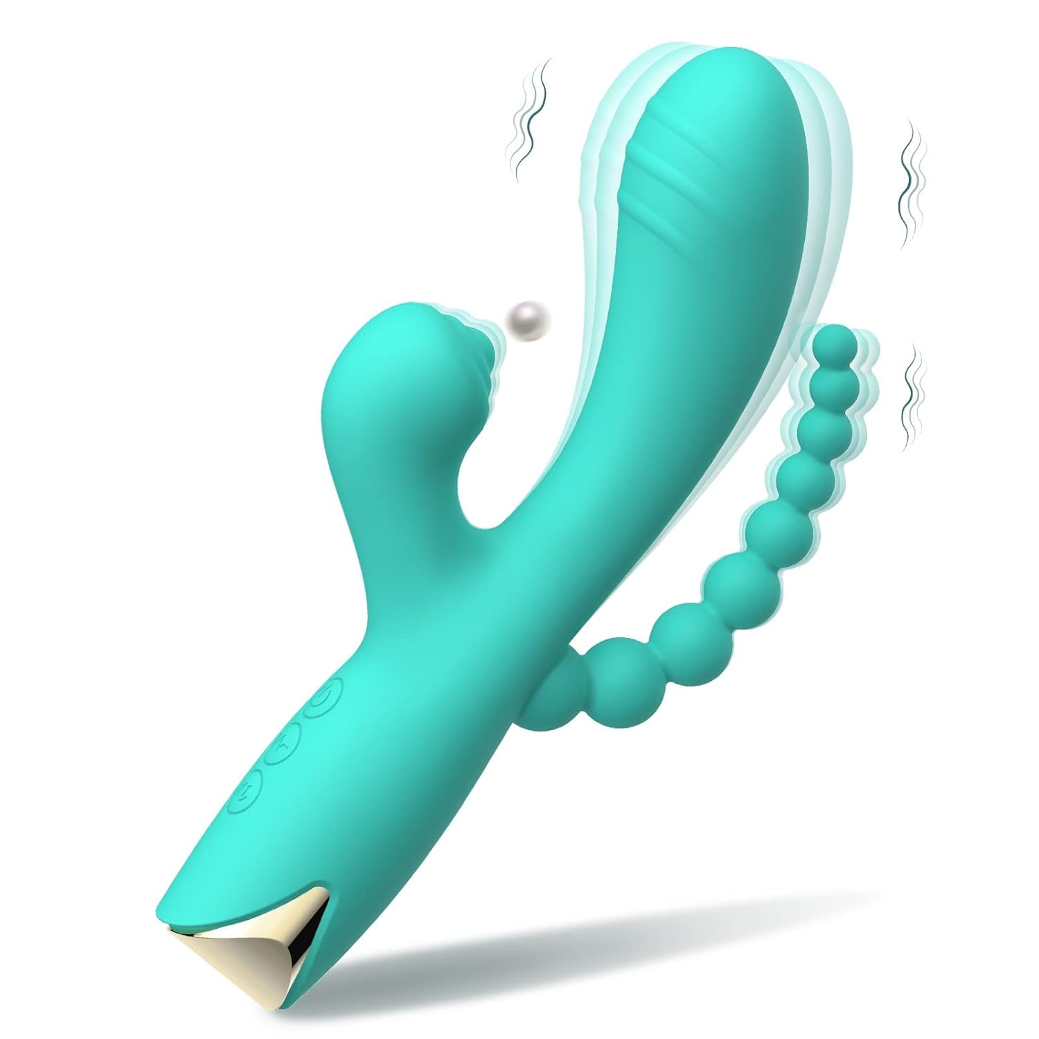 G Spot Rabbit Vibrator Anal Dildo Sex Toy With 10 Vibration/Sucking