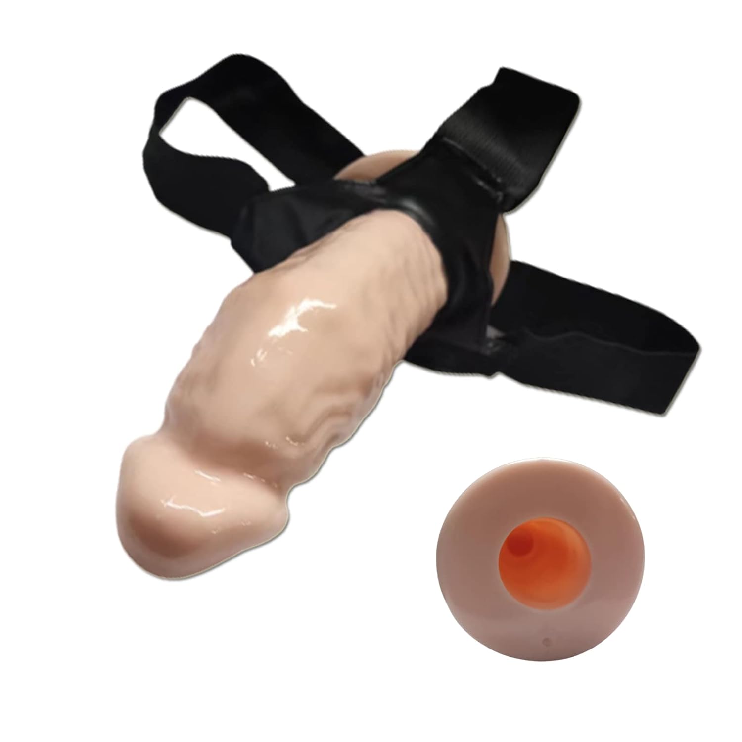 Wearable Strap-On Silicone Dildos Hollow Shaft Adult Sex Toys