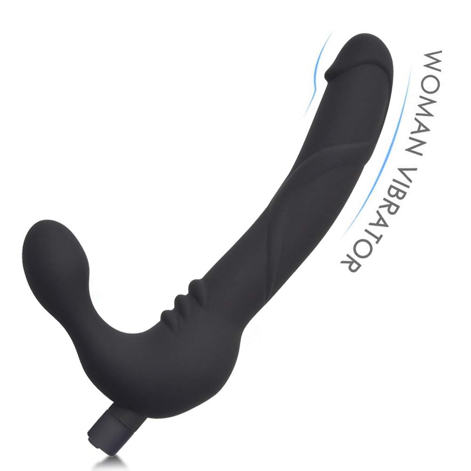 Vibrating Strapless Strap-On Dildo Vibrator, USB Rechargeable G-Spot Massager for Women