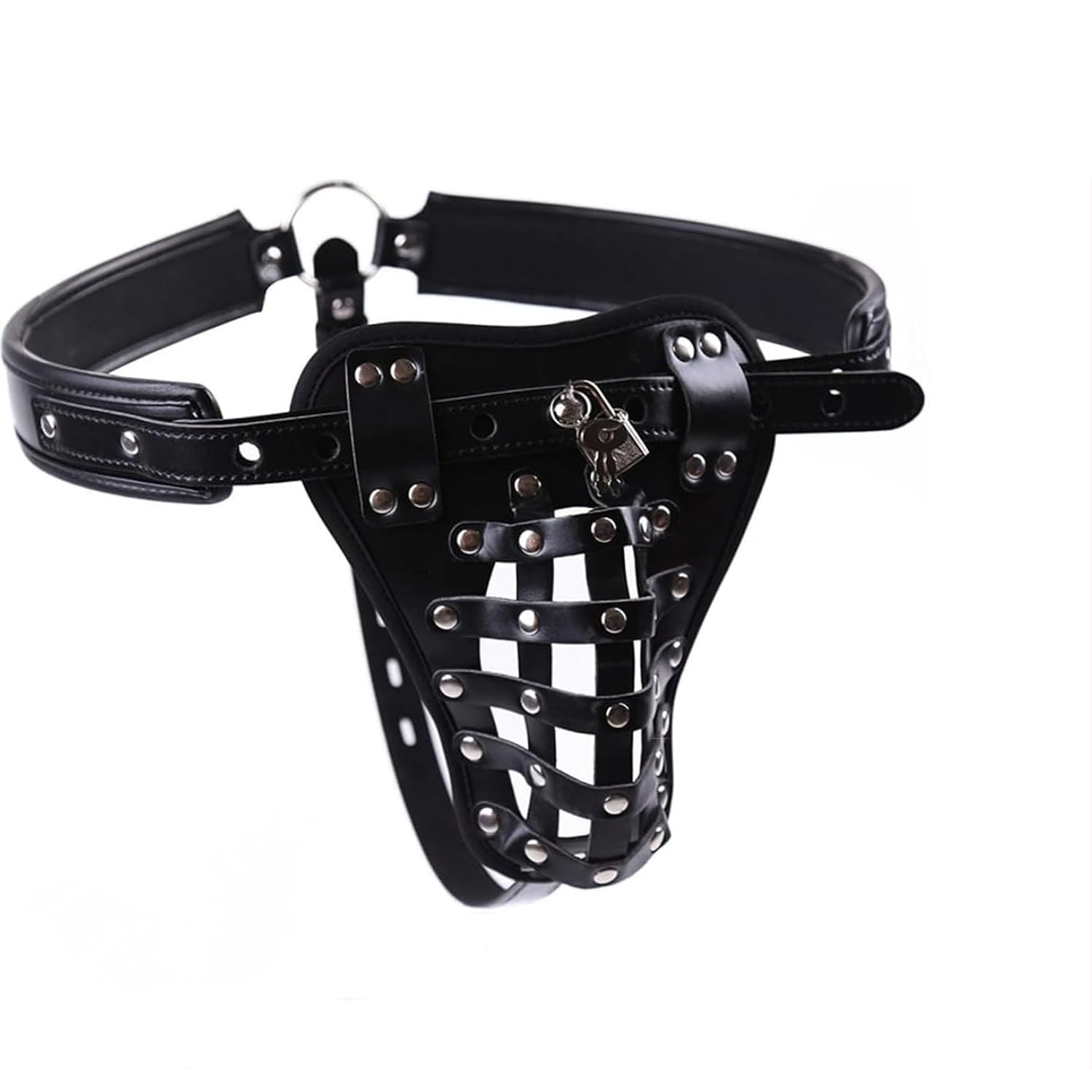 Men'S Chastity Belt With Chastity Lock Penis Cage Male Chastity Pants