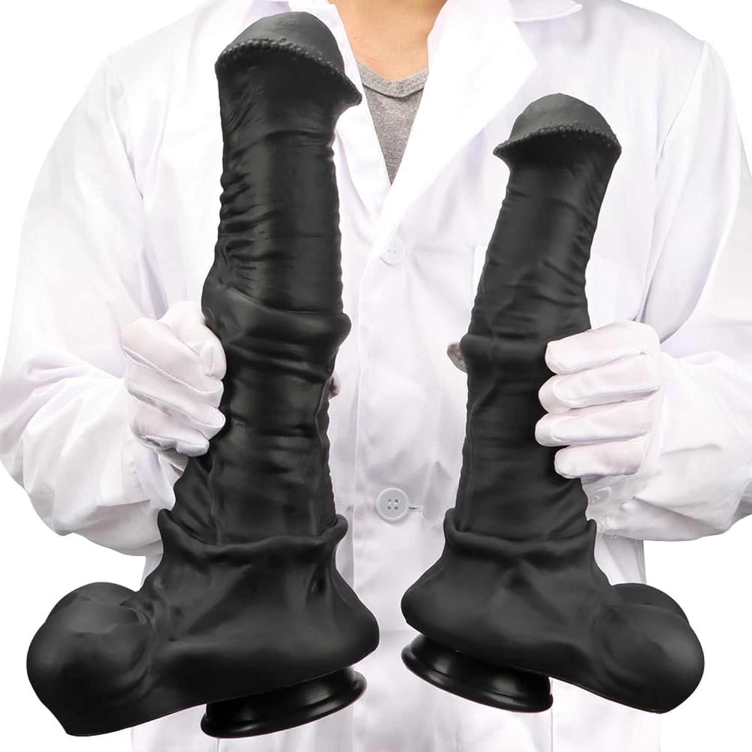 Xxxl Black Giant Realistic Silicone Horse Cock Dildo, Animal Big Fake