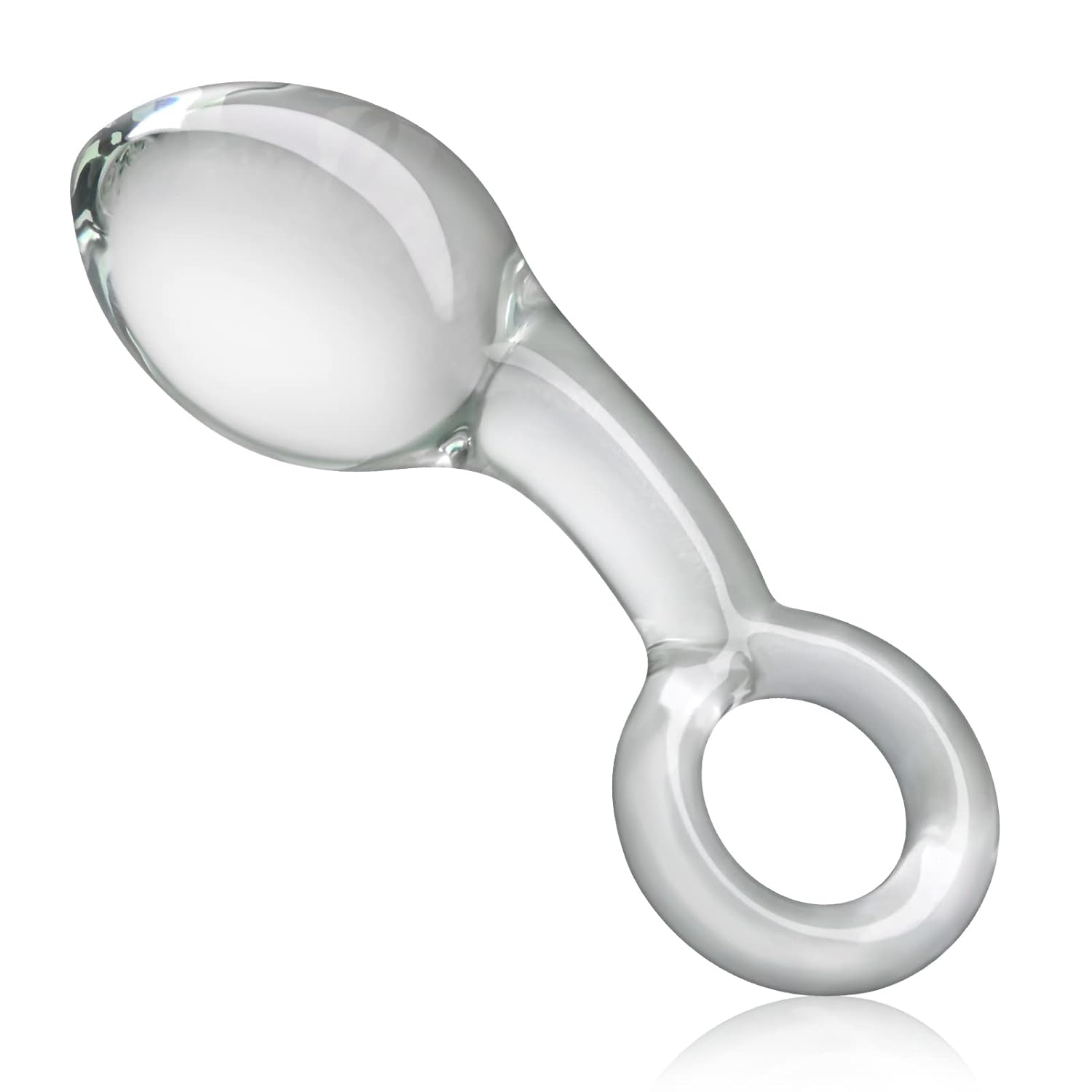 Anal Butt Plug Glass Anal Trainer With Big O Ring Crystal