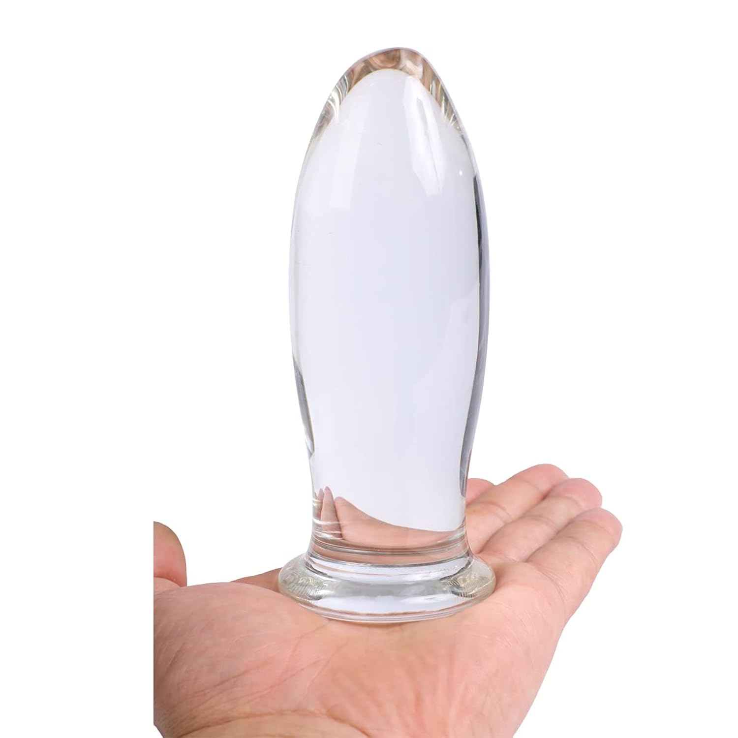 5.5" Large Glass Butt Plug Big Crystal Anal Plug Anal Masturbation