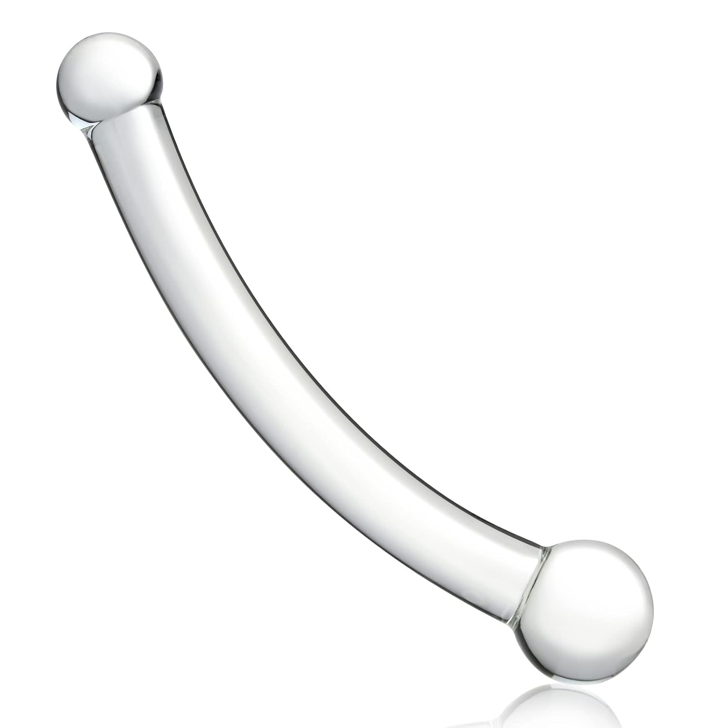 Double Ended Realistic G Spot Dildo 7.87Inch Clear Glass Penis