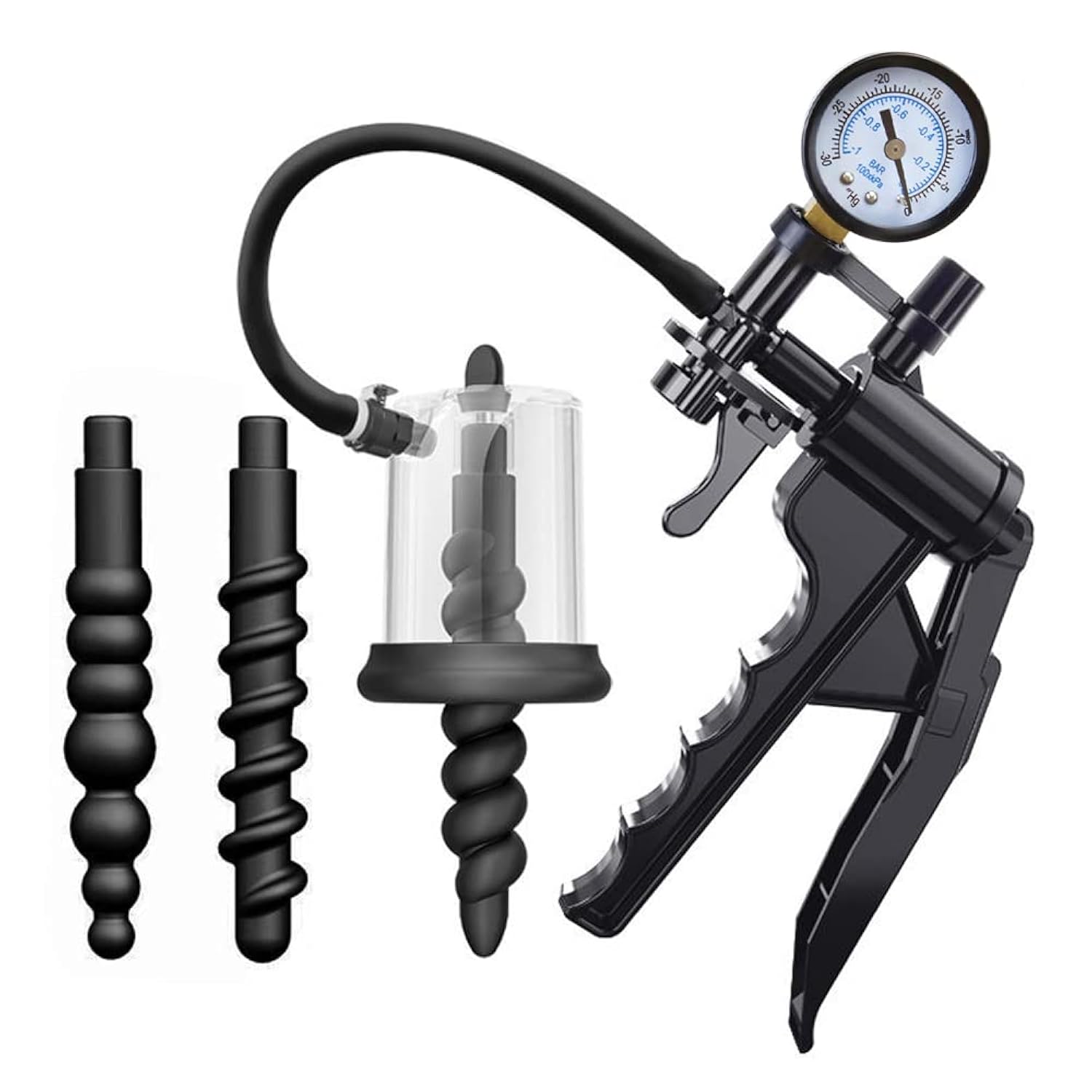 Anal Vacuum Pump Manual Anus Enlarger With Putt Plug Prostate Massager