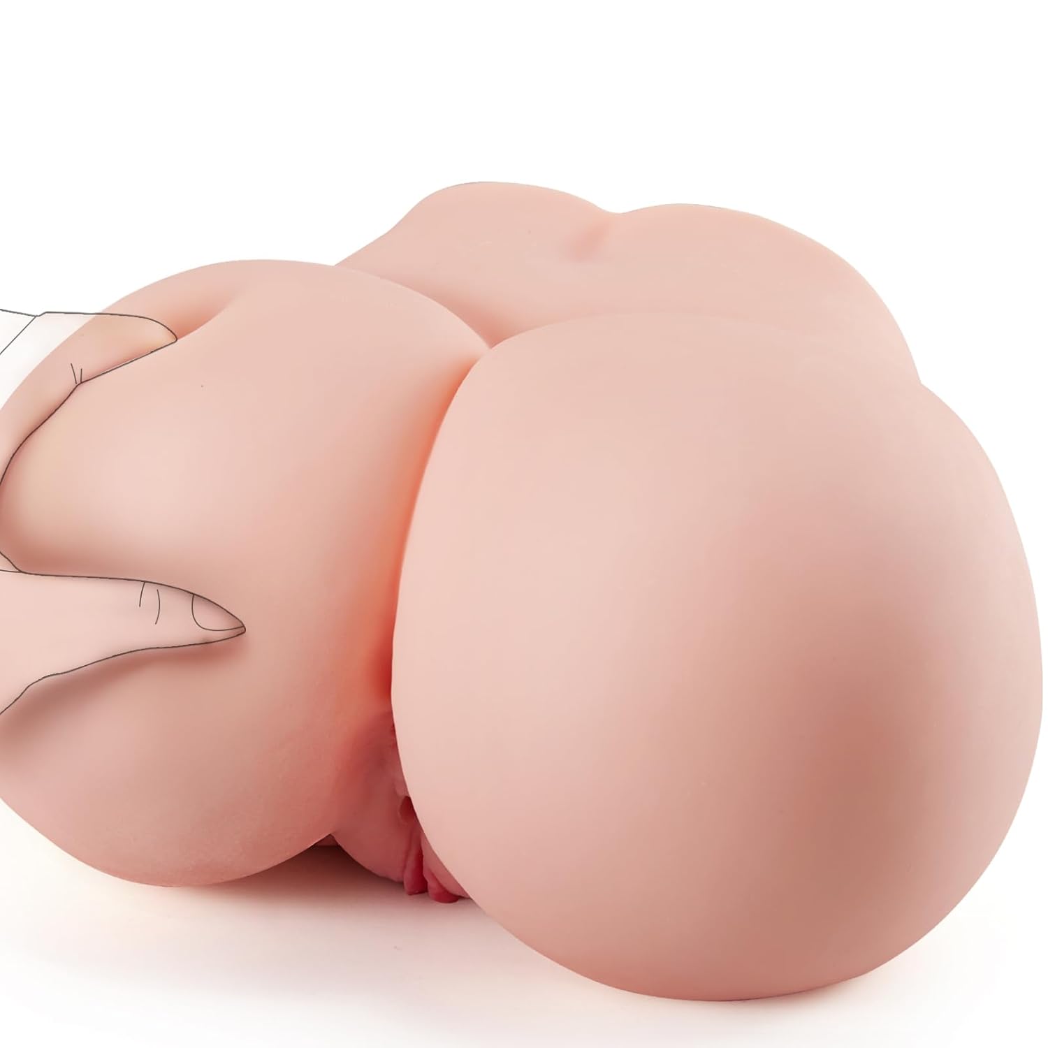 11Lb Realistic Male Masturbator With Virgin Vagina And Anal, Life-Size