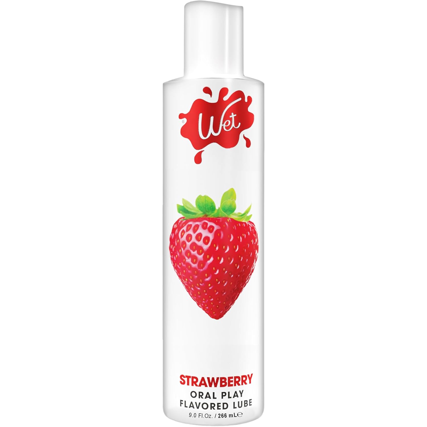 Strawberry Flavored Water-Based Lube, 9 Fl Oz, Long-Lasting, Sugar & Gluten Free