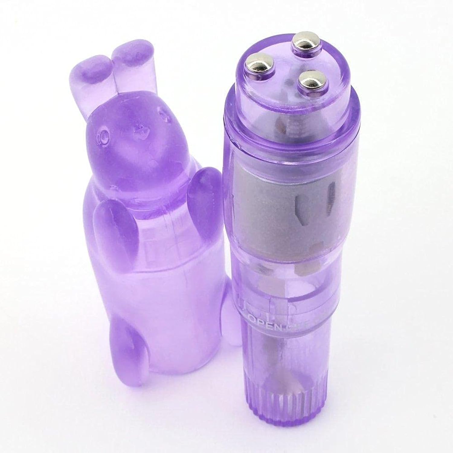 Pocket Rocket Vibrator - Removable Rabbit Tickler Sleeve - Powerful