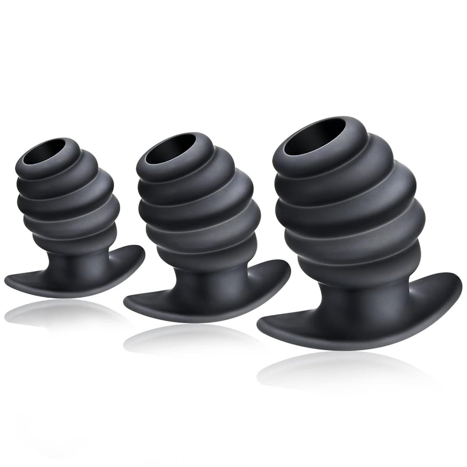 3Pcs Silicone Butt Plugs Training Set Hive Ass Tunnel Anal Plug Sex
