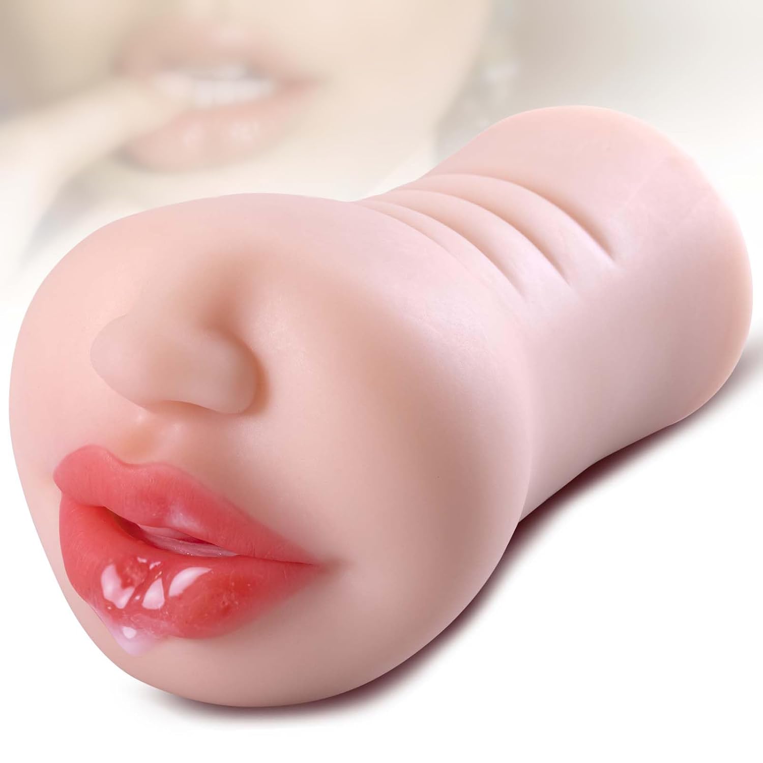 Pocket Pussy Male Masturbator Realistic Textured Oral Blow Job Stroker