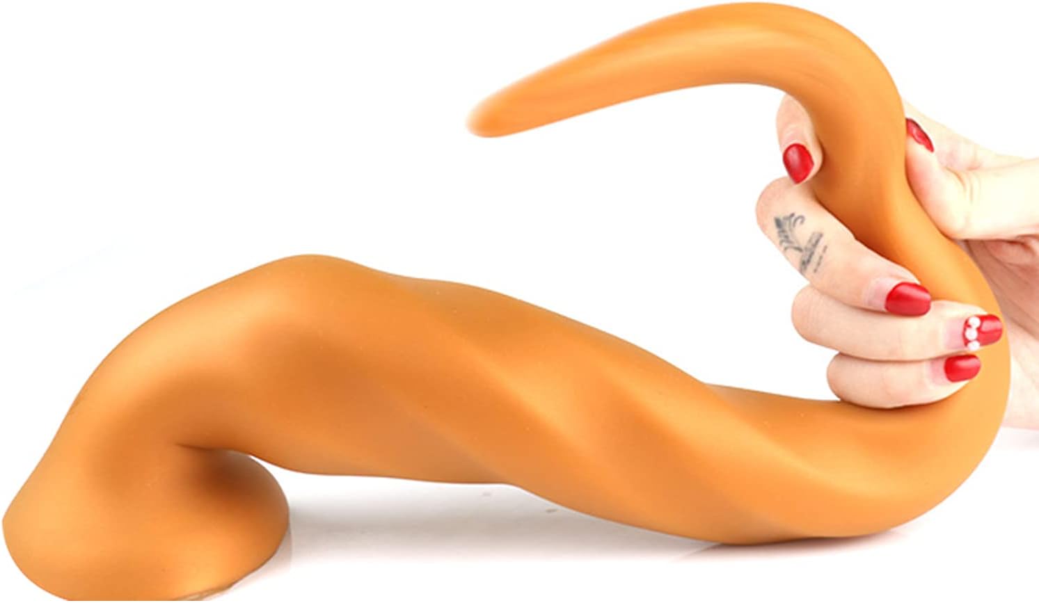 Ultra Big Long Butt Plug: Liquid Silicone, Soft Anal Plug for Prostate Massage and Stimulation, Medium Size, for Men and Women