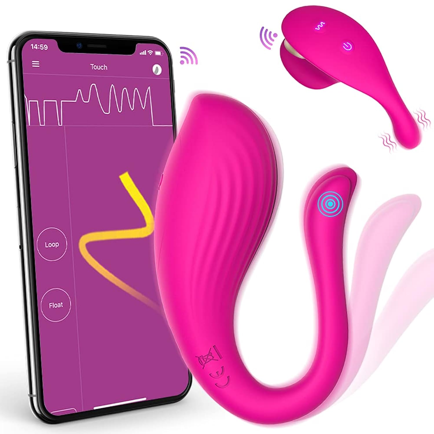 App & Remote Control Vibrating Panties Wearable Vibrator, Smartphones
