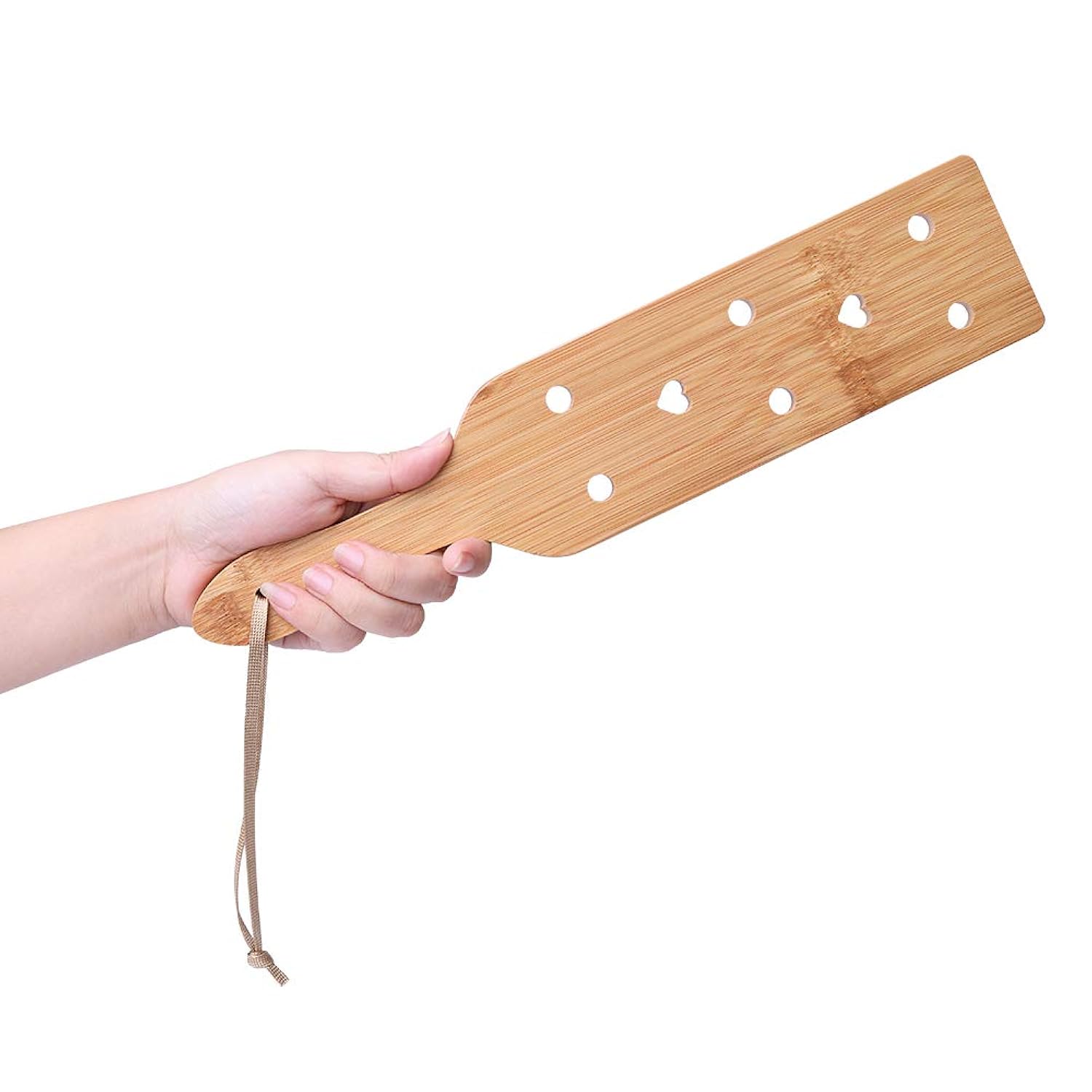Bamboo Spanking Paddle For Sex Play, 13.4Inch Lightweight And Super