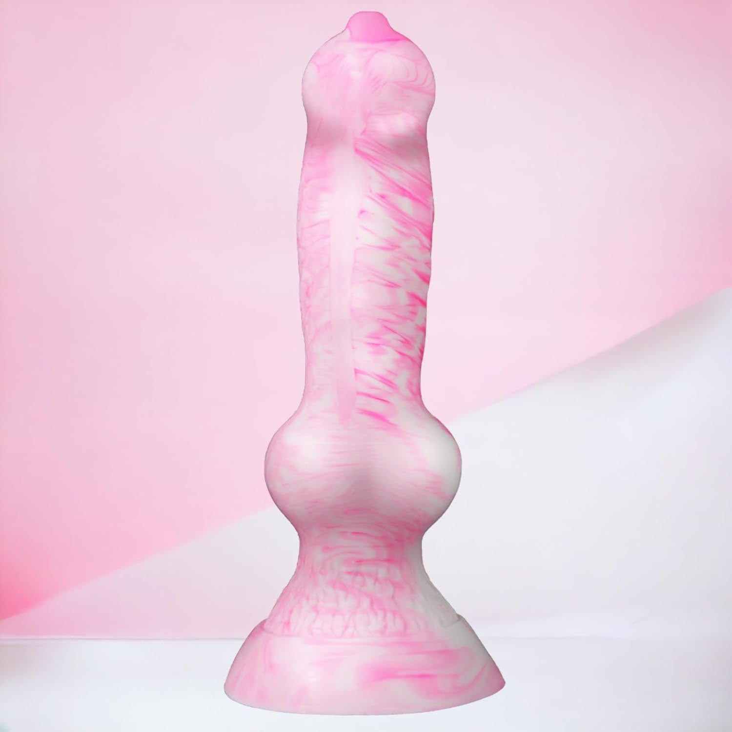 10.62" Monster Huge Dildo, 3.3" Diameter Silicone Dog Knot Thick Dildo
