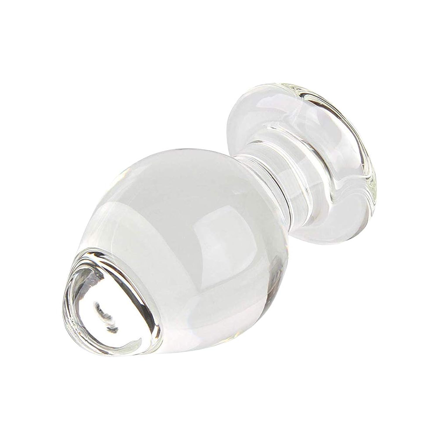 Extra Large Glass Butt Plug - 2.3" x 4.13" G-spot Crystal Anal Trainer