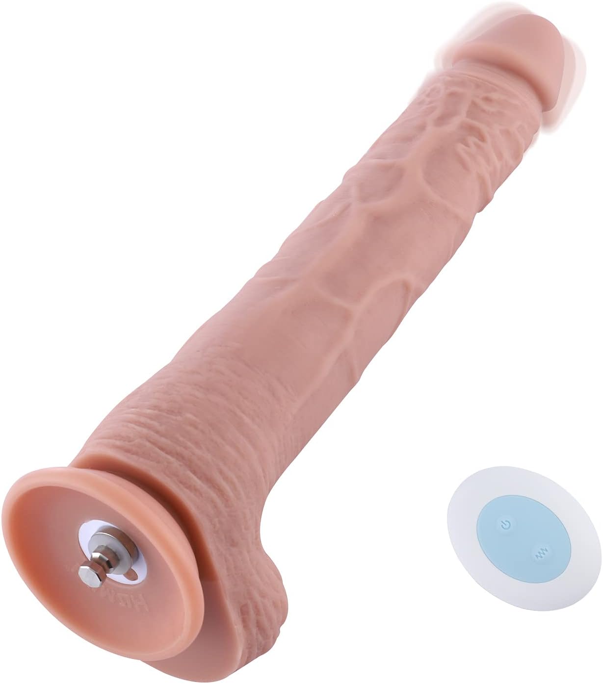 11.8 Vibrating Dildo with 3 Speeds & 4 Modes, KlicLok System: Extra-Length Silicone Dildo for Advanced Users - 9.8" Insertable, 6.7" Max Girth, 2.1" Max Diameter - Amazing Series