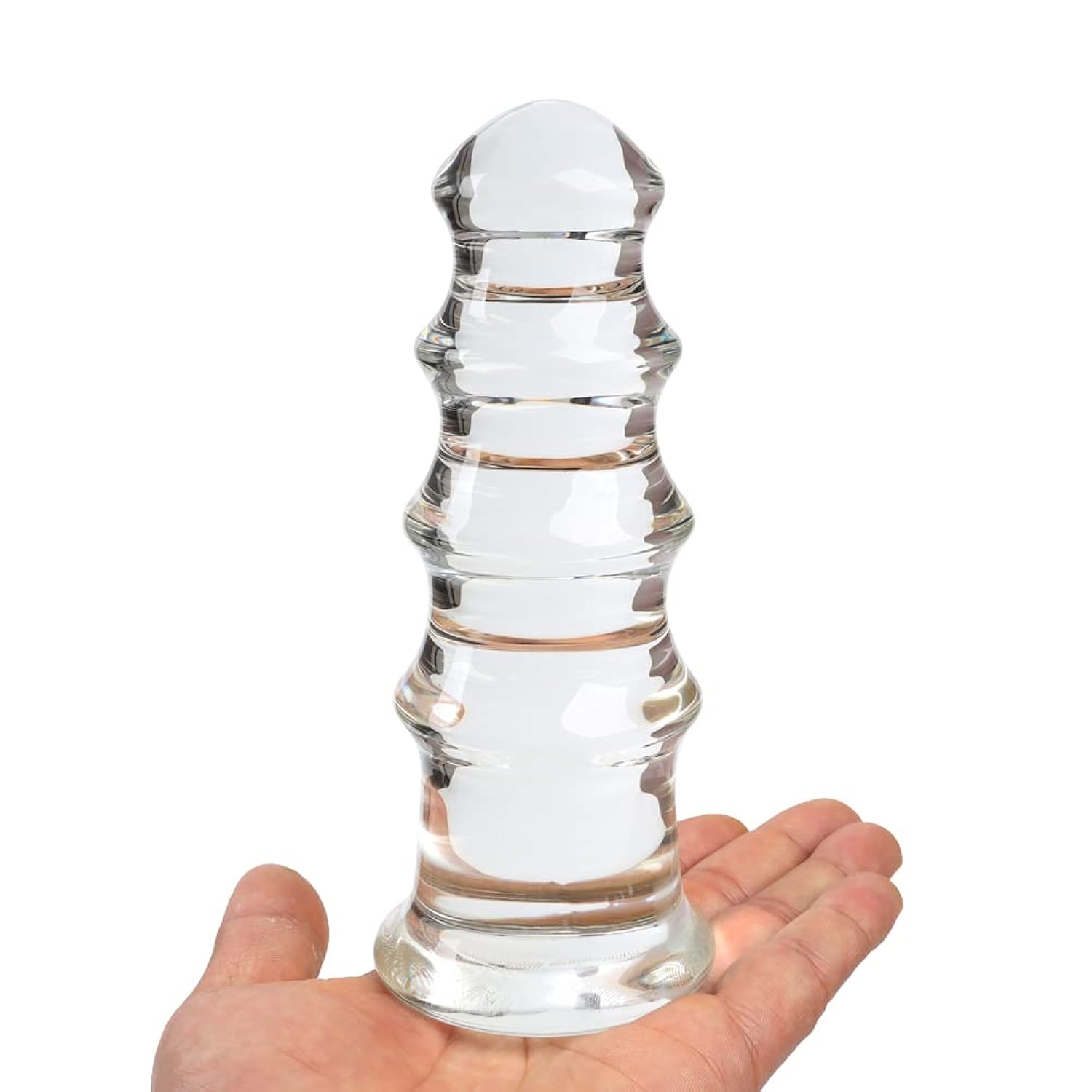 Pagoda Large Glass Anal Plug Crystal Butt Plug Wand Anal